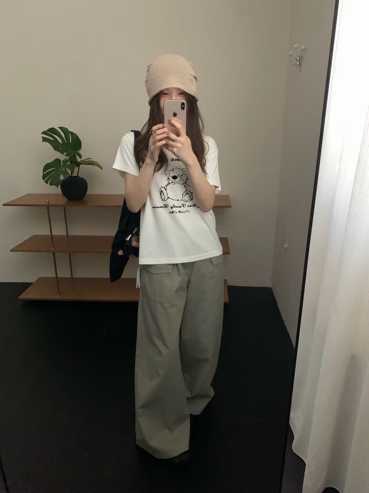 실사 2026 가을 켜기 새로운 아메리칸 레트로 알파벳 프린트 패턴 Chic 로드 중 기초 라운드 넥 반팔 티셔츠 상세 이미지 12