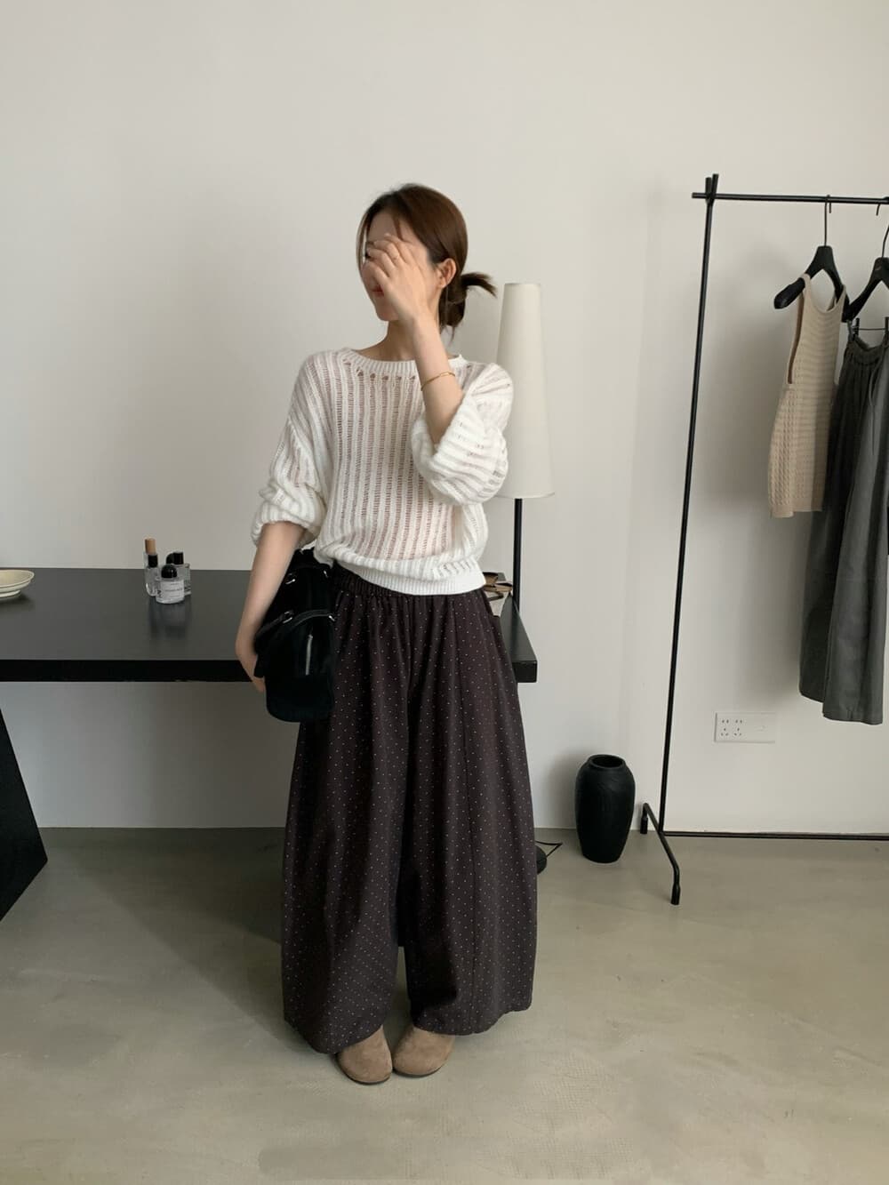 가을 켜기 새로운 폭발 푸시 도트 무늬 풍선 바지 입력 가게 반드시 가져 가라. 폭발 허리밴드 선택하지 마라. 사람들 캐주얼 바지 상세 이미지 15