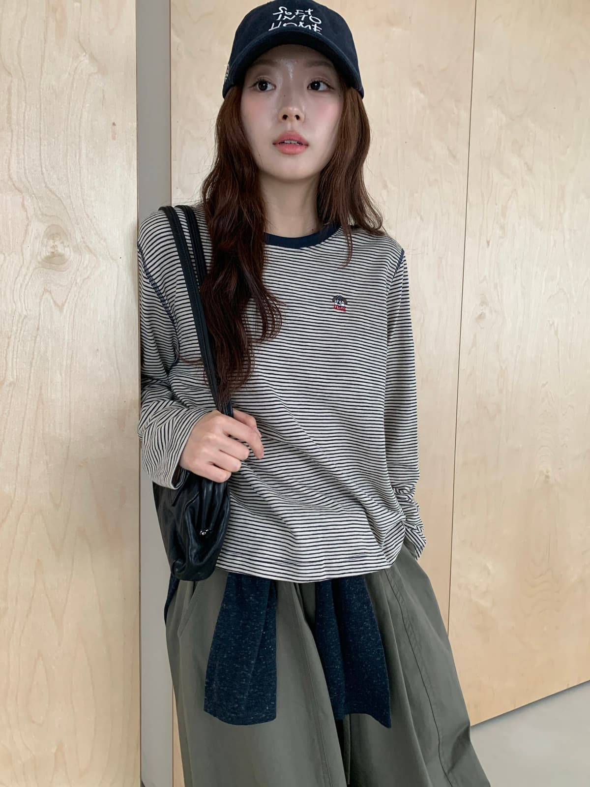 26 가을 켜기 새로운 가을 다용도 스트라이프 긴팔 티셔츠 보존 섹션 슈퍼 사랑 긴팔 티셔츠 상세 이미지 2
