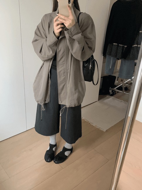 실사 26 가을 켜기 새로운 가을 한국 스타일 스탠드 칼라 다용도 캐주얼 바람막이