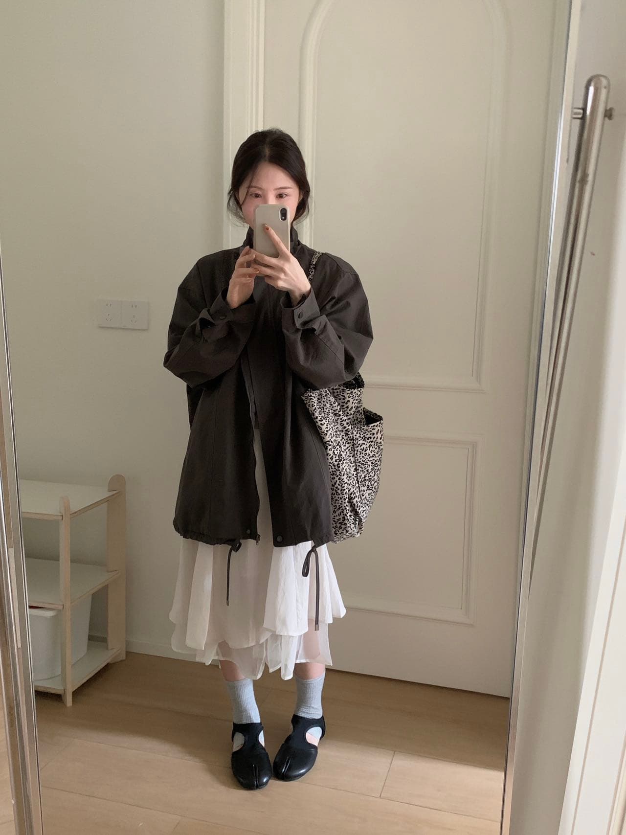 실사 26 가을 켜기 새로운 가을 한국 스타일 스탠드 칼라 다용도 캐주얼 바람막이 상세 이미지 19
