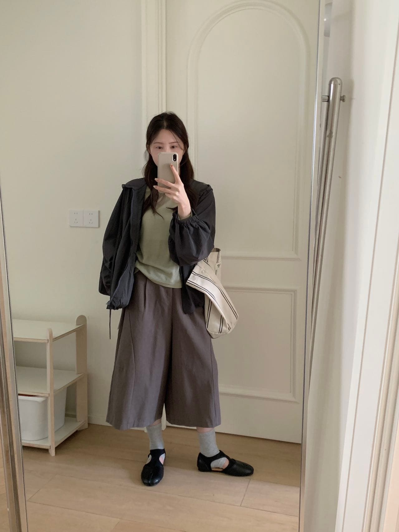실사 26 가을 켜기 새로운 한 부서 펌프 로프 캐주얼 긴팔 후드 재킷 상세 이미지 8