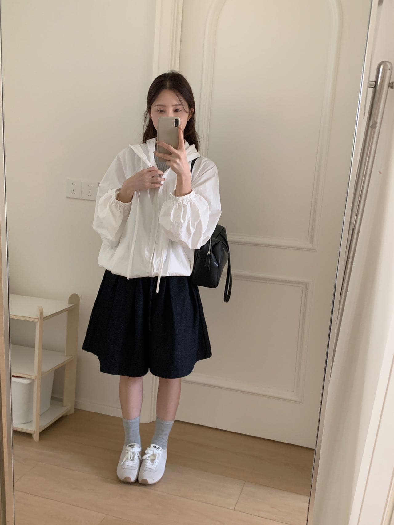 실사 26 가을 켜기 새로운 한 부서 펌프 로프 캐주얼 긴팔 후드 재킷 상세 이미지 19