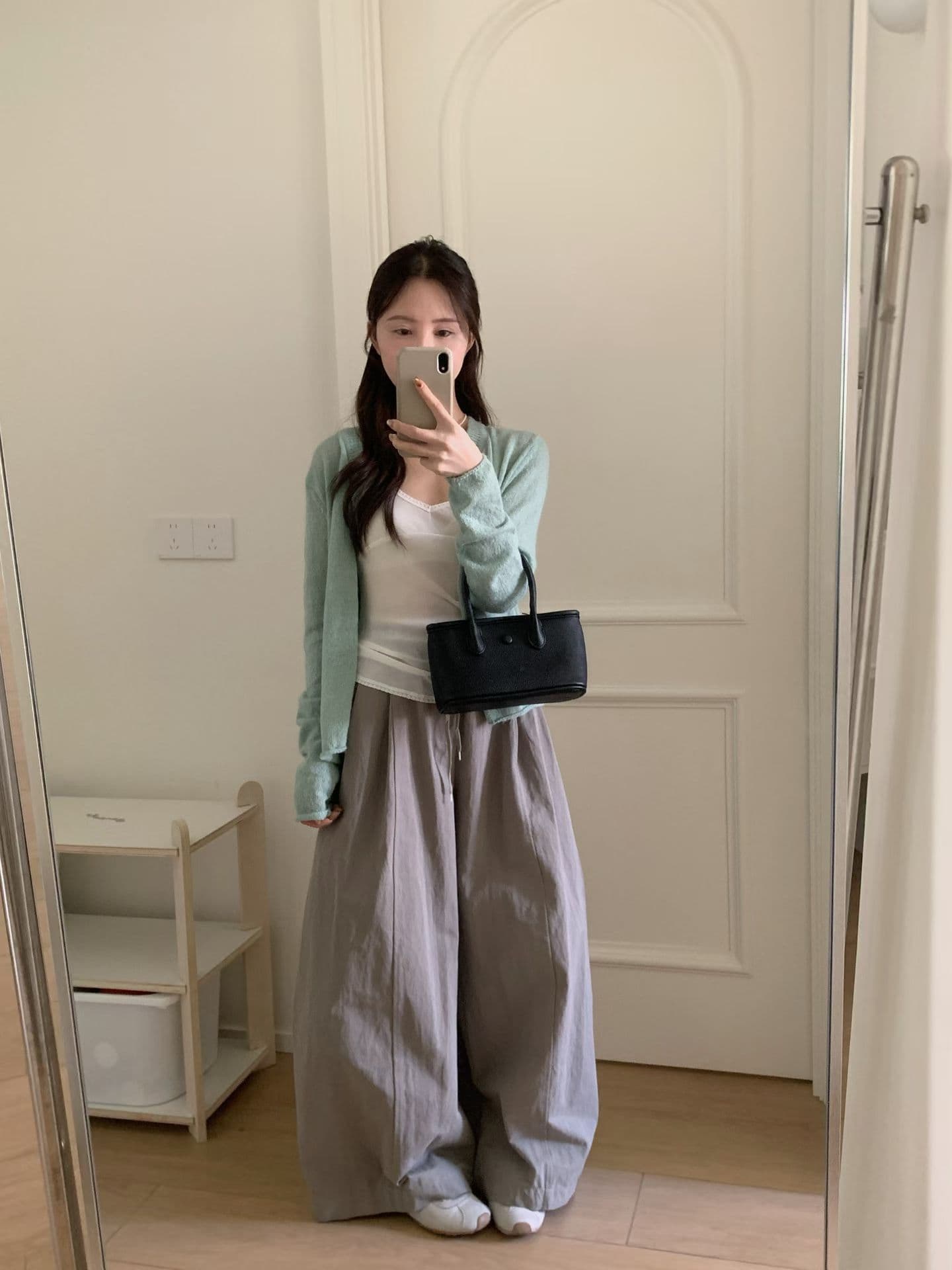 실사 26 가을 켜기 새로운 한 부서 느슨함 센스 좋은 착용 캐주얼 바지 상세 이미지 8
