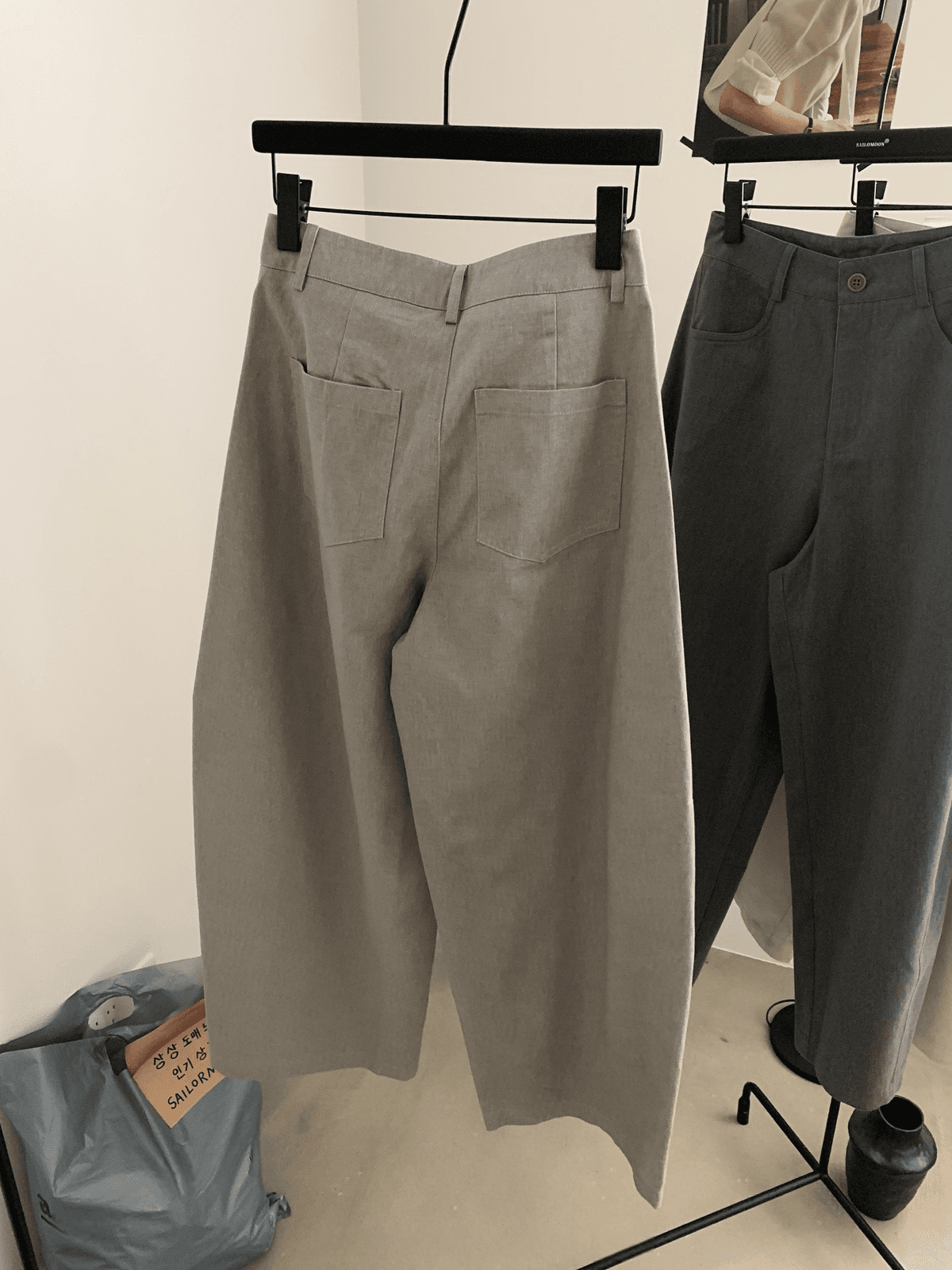 폭발 계속 느긋한 센스 모통이 칼 바지 가을 켜기 새로운 상체 자이언트 잘 생긴 다용도 캐주얼 바지 상세 이미지 31