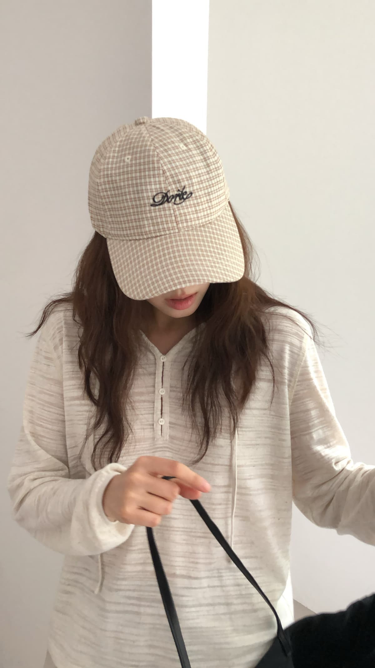 가을 켜기 새로운 한 부서 느긋한 바람 루즈핏 단색 후드 니트 t 모자 셔츠 인사이드 가져 가라. 싱글 착용 모두 매우 아름답다. 긴팔 티셔츠 상세 이미지 6