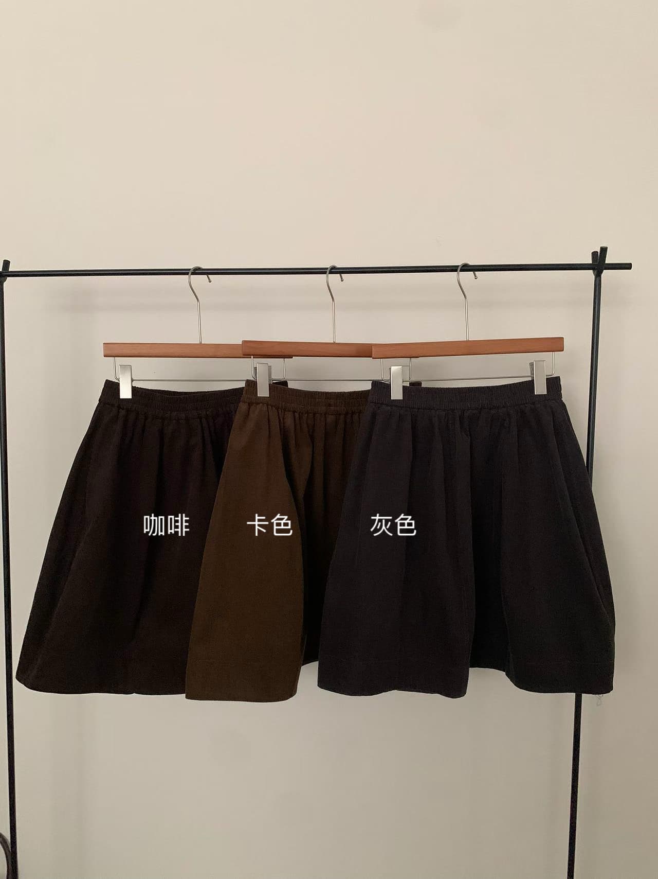 실사 26 가을 켜기 새로운 분위기 한 부서 레트로 코듀로이 아름다움 라드. A라인 스커트 반신 스커트 상세 이미지 2