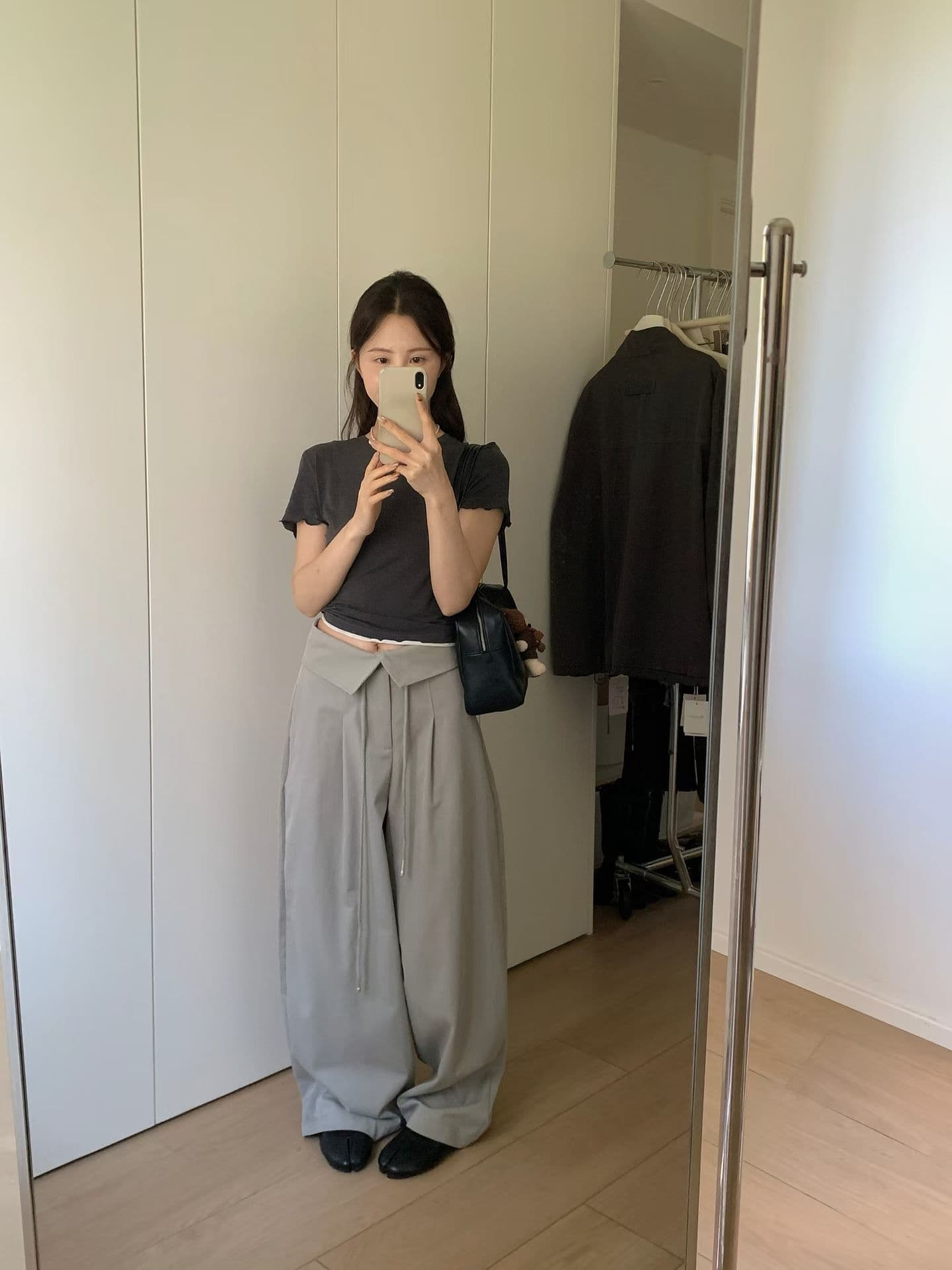 실사 26 가을 켜기 새로운 한 부서 디자인 허리 머리 레이스업 캐주얼 바지 상세 이미지 10