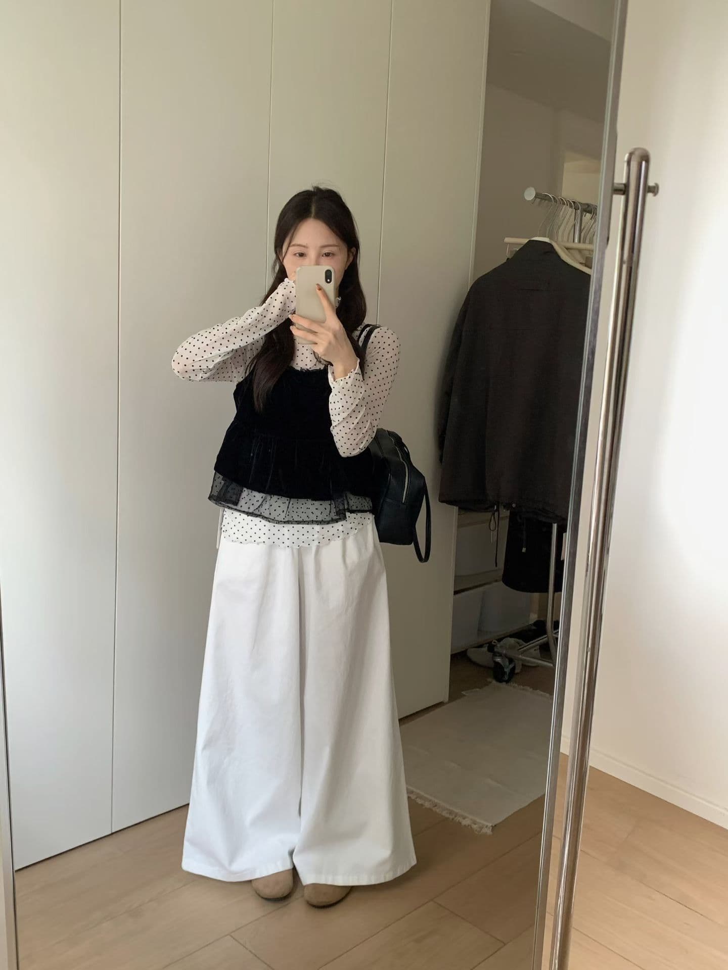 실사 26 가을 켜기 새로운 한 부서 패션 미니멀리즘 단색 허리밴드 루즈핏 다용도 캐주얼 바지 상세 이미지 11