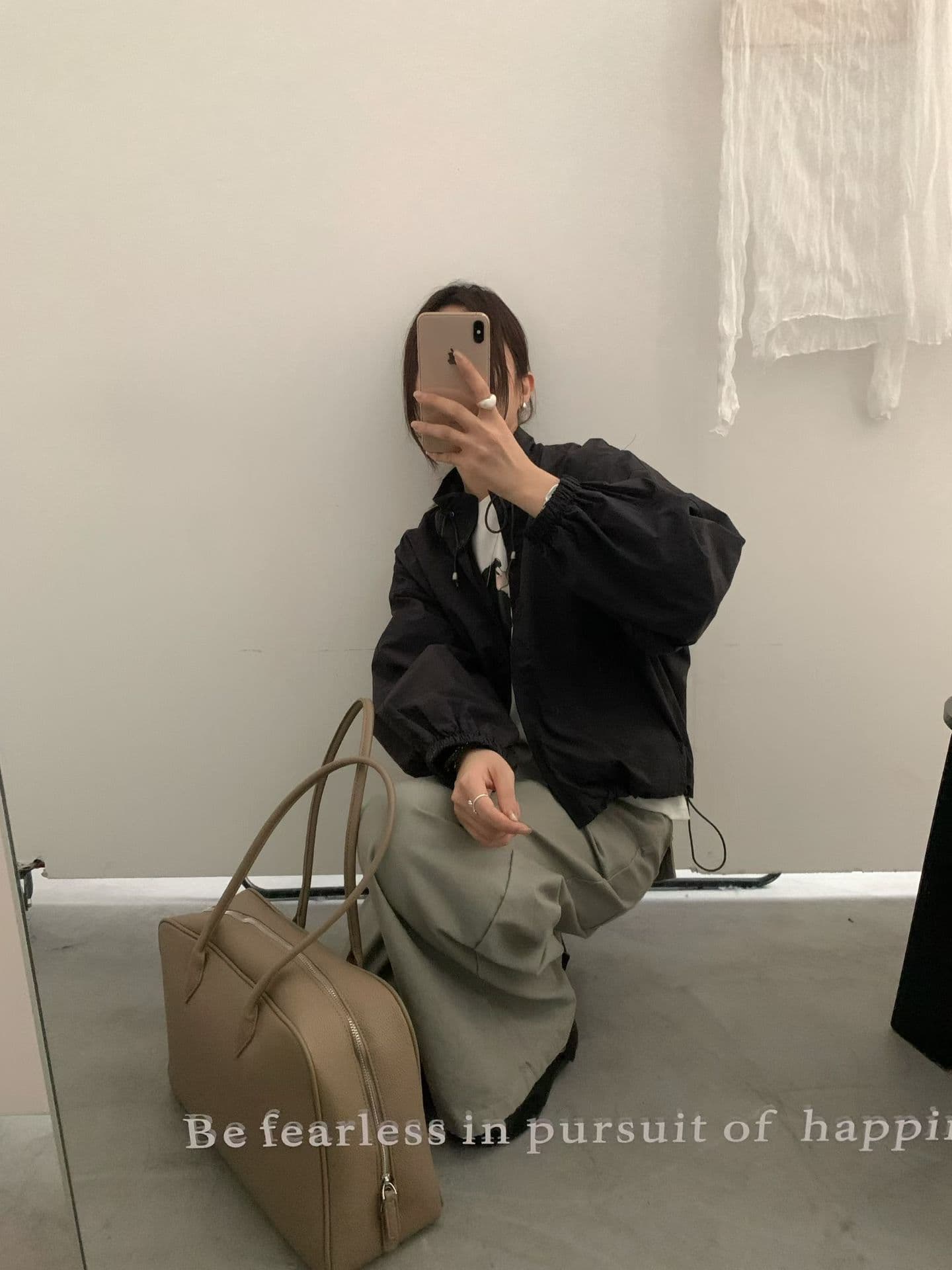 실사 26 가을 켜기 새로운 한 부서 스탠드 칼라 캐주얼 지퍼 루즈핏 짧은 외투 상세 이미지 15
