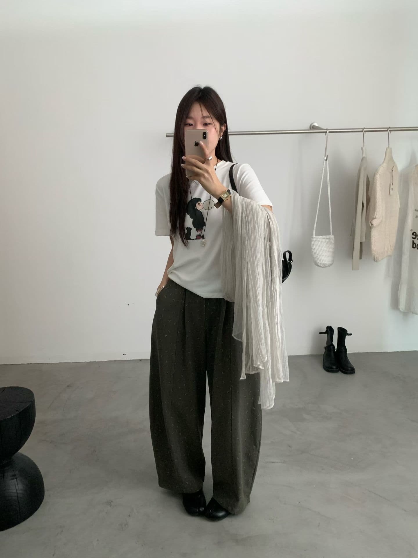 실사 26 가을 켜기 새로운 대 폭발 한 한 바지 뜨거운 꽃무늬 다용도 허리밴드 캐주얼 바지 상세 이미지 8