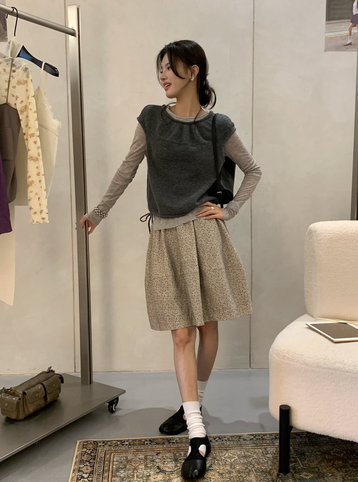 가을 켜기 새로운 한 부서 이른 가을 달콤한 스타일 스택 착용 싱글 착용 라운드 넥 부드러운 찹쌀 기타 색상 니트 스웨터 니트 스웨터 상세 이미지 10