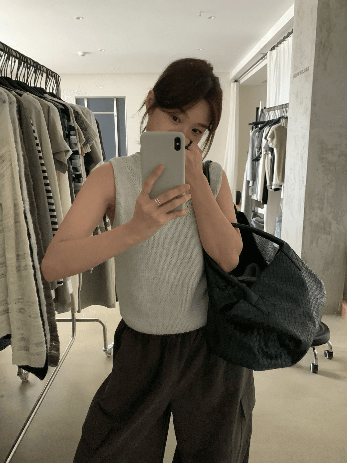이른 가을 켜기 새로운 ins 보 주님 즐겨 찾기 한 부서 디자인 센스 누출 두꺼운 선 니트 베스트 상세 이미지 12