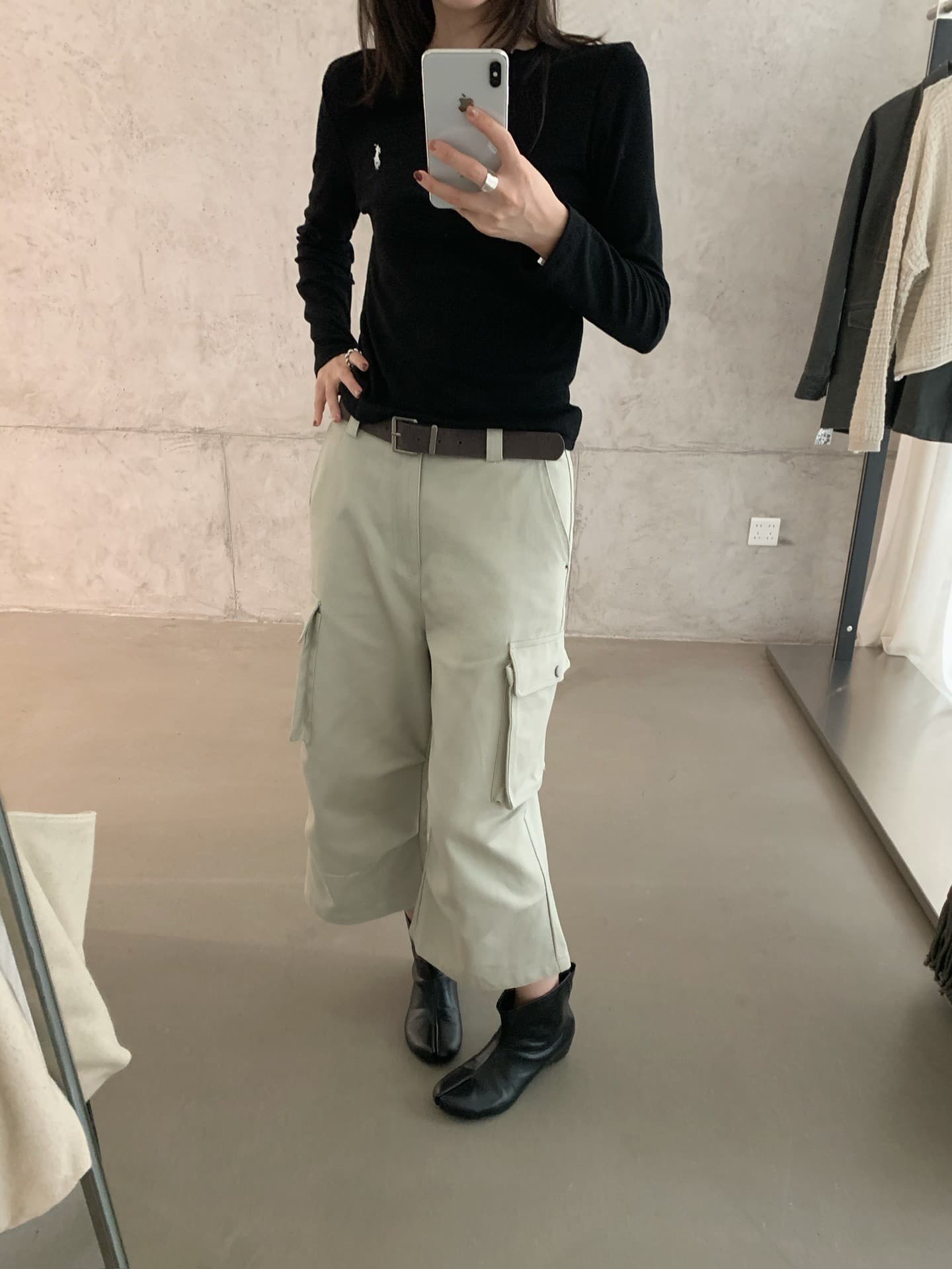 부드러운 한 부서 프릴 반하이넥 긴팔 니트 스웨터 여성 가을 몸매 가꾸기 슬림해 보이는 기본 셔츠 맨위 상세 이미지 43