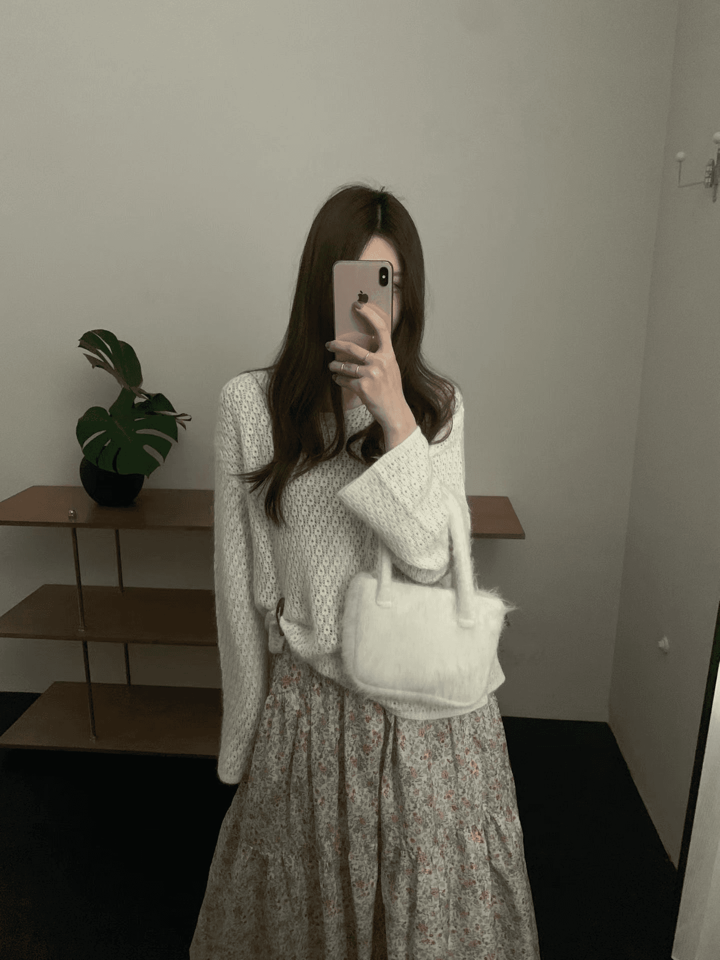 실사 가을 켜기 새로운 더러운 곰 플러시 홀로우 아웃 니트 스웨터 여성 라운드 넥 루즈핏 느긋한 바람 스웨터 품격 맨위 상세 이미지 6