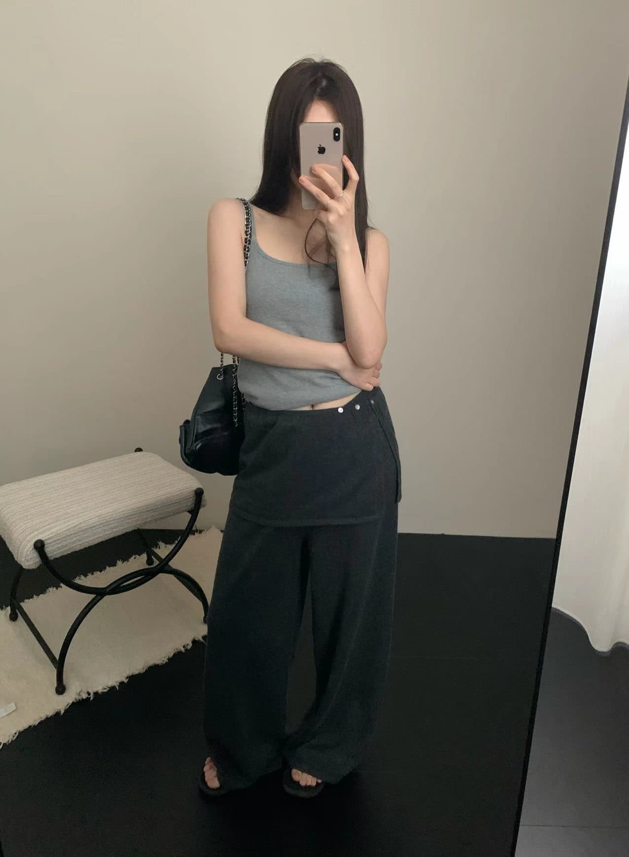 실사 가을 켜기 새로운 한 부서 스트레이트 펌프 로프 패션 캐주얼 바지 경기 방귀 커튼 상세 이미지 13