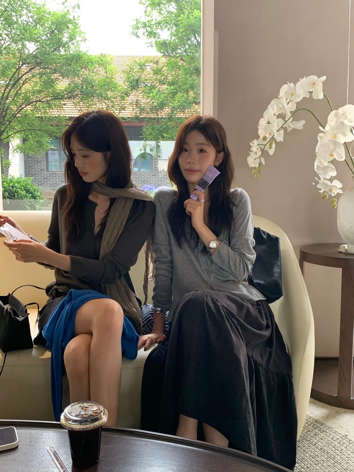 26 가을 켜기 새로운 인력 한 조각 느긋한 기타 색상 얇은 스타일 다용도 니트 오픈 가디건 상세 이미지 16