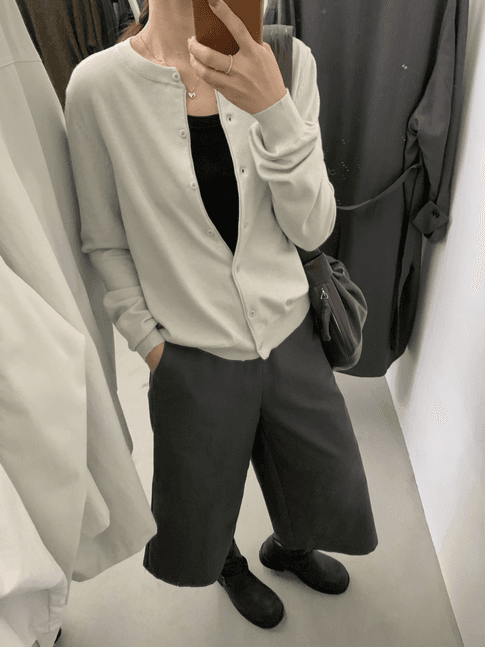 매장 폭발 에디션 추천 부드러운 찹쌀 찹쌀 질감 슈퍼 편안함 한 부서 다용도 부드럽다 양모 니트 오픈 가디건 이미지 3