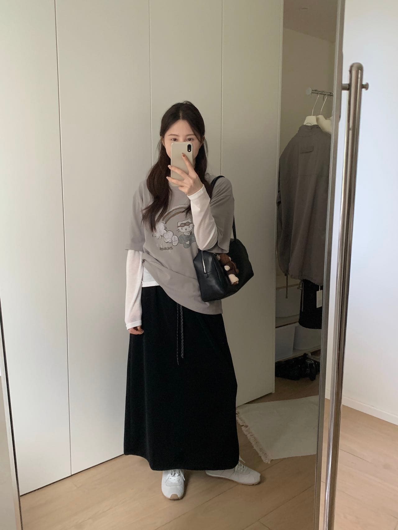 실사 26 가을 켜기 새로운 한 부서 만화 패턴 다용도 출퇴근 반팔 티셔츠 상세 이미지 9