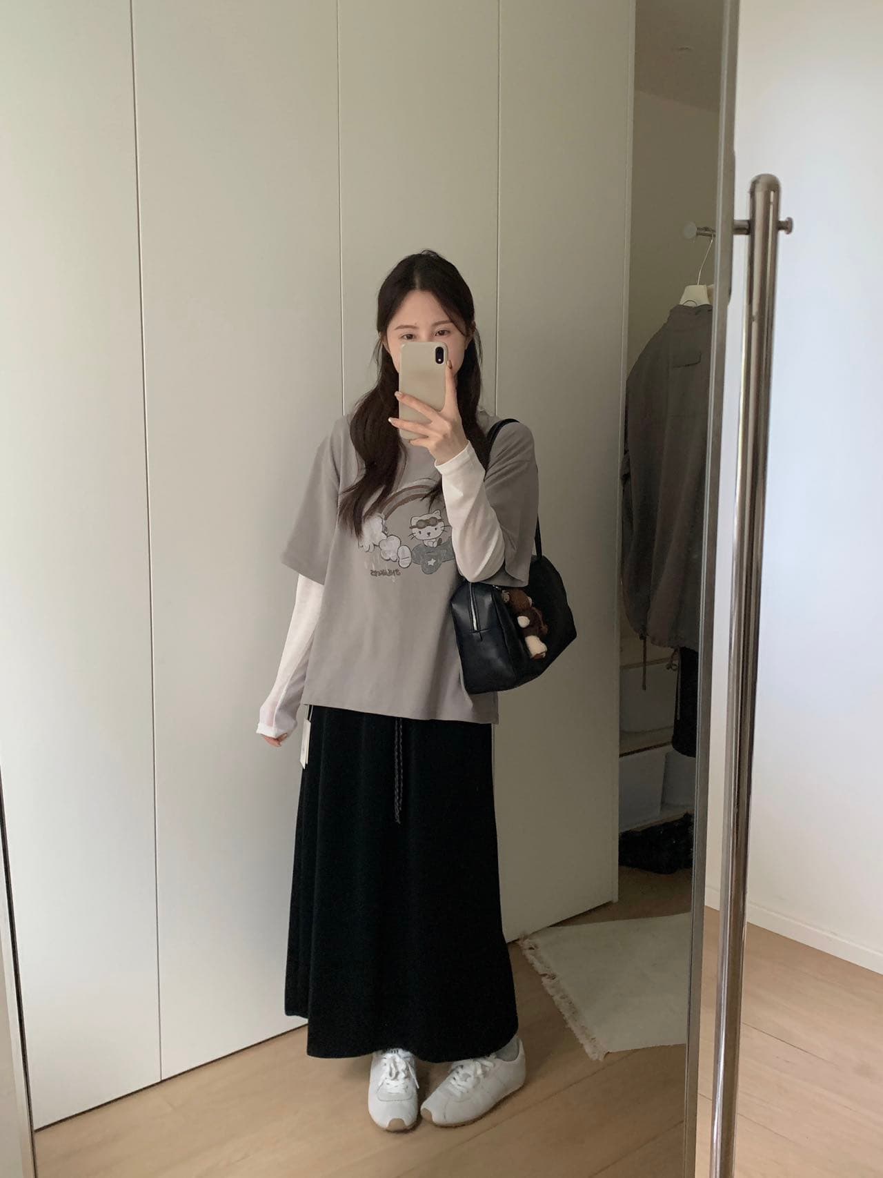 실사 26 가을 켜기 새로운 한 부서 만화 패턴 다용도 출퇴근 반팔 티셔츠 상세 이미지 10