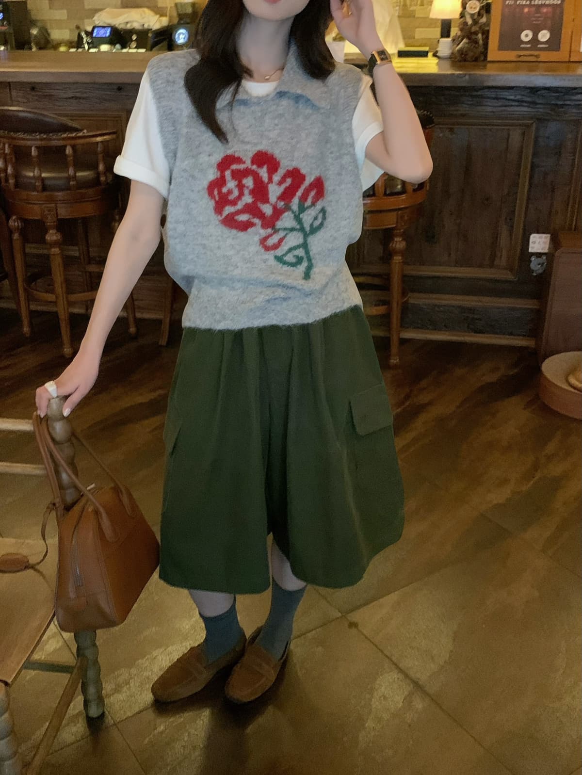 이른 가을 반드시 입력 폭발 다용도 바지 화난 푸시 한 부서 레트로 코듀로이 빅 포켓 다용도 표지 고기 캐주얼 바지 상세 이미지 22