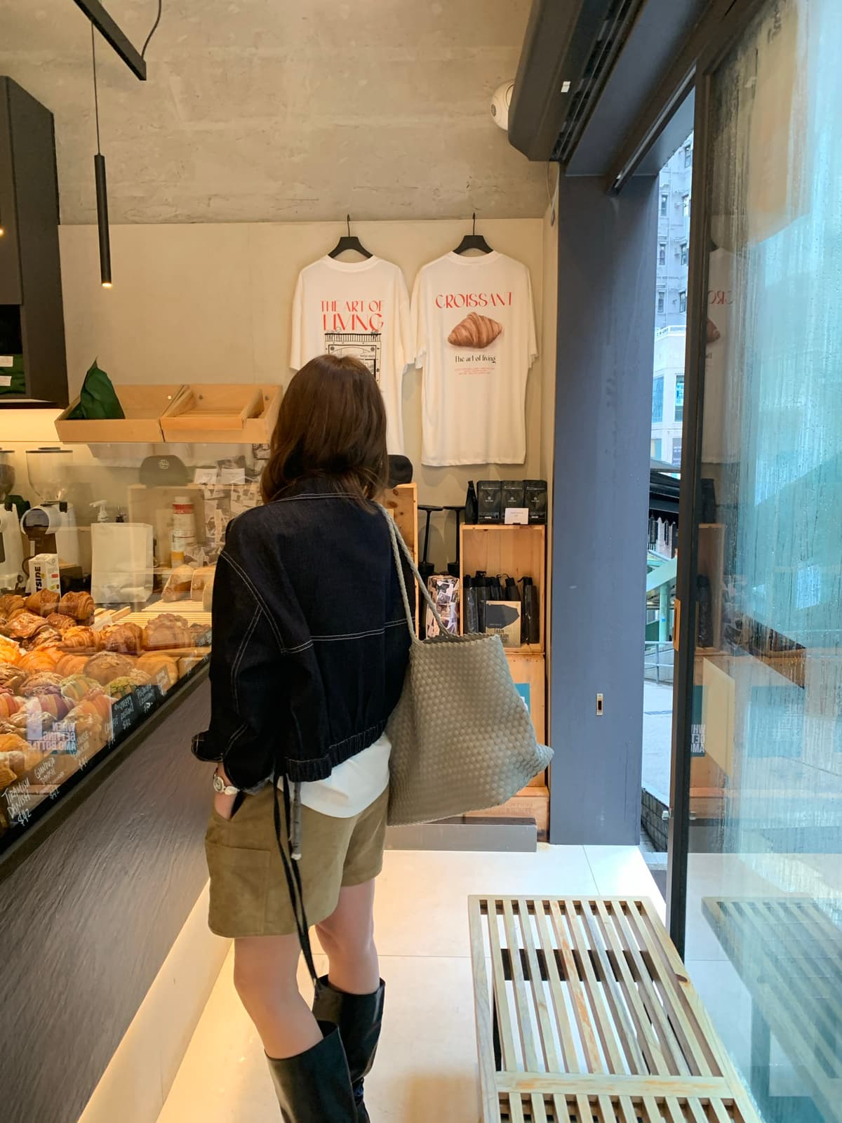 가을 켜기 새로운 레트로 명시적 스티치 폴로 칼라 데님 재킷 한 부서 캐주얼 와 성별 느긋한 배색 선 흔적 데님 재킷 상세 이미지 10