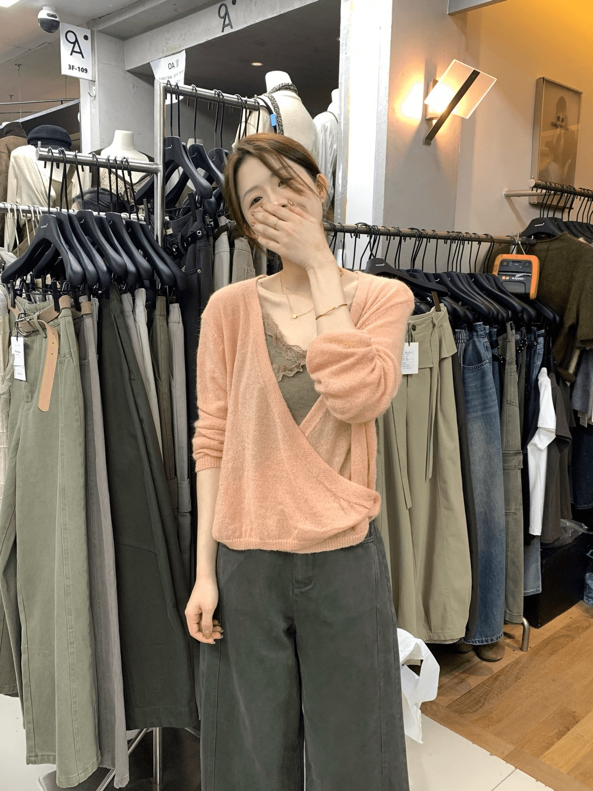 가을 켜기 새로운 스택 착용 ~ 중 영혼 인사이드 가져 가라. 순수한 욕망 레이스 조각 조끼 상세 이미지 5