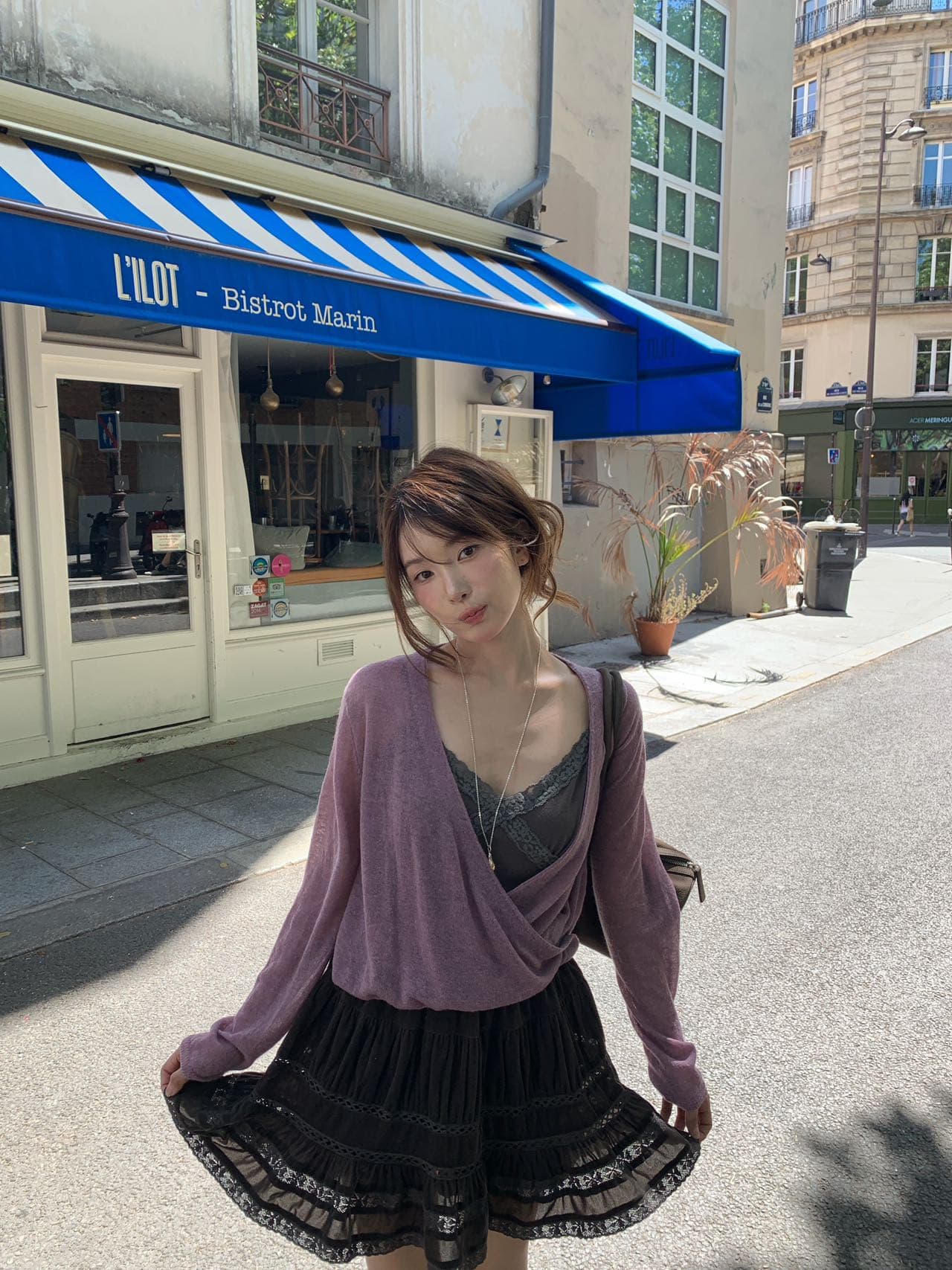 가을 켜기 새로운 스택 착용 ~ 중 영혼 인사이드 가져 가라. 순수한 욕망 레이스 조각 조끼 상세 이미지 6