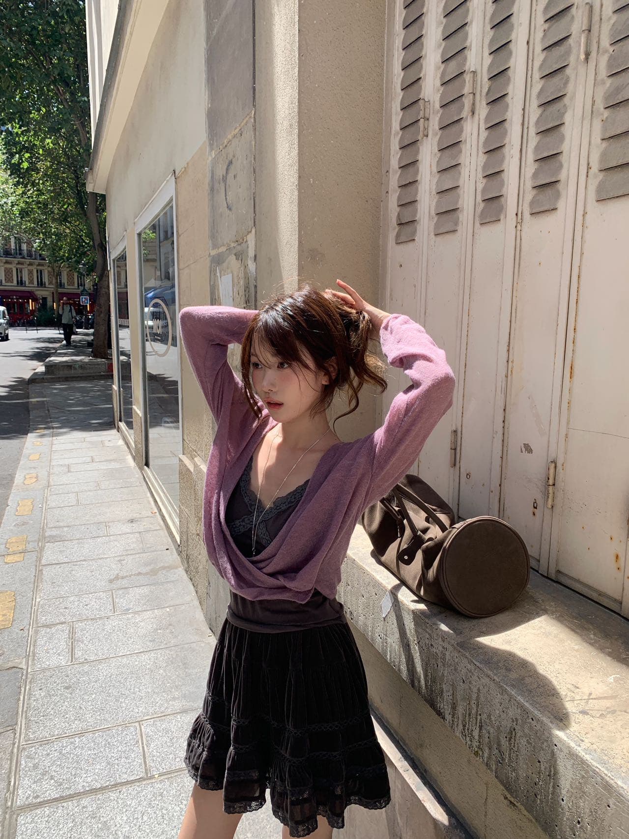가을 켜기 새로운 스택 착용 ~ 중 영혼 인사이드 가져 가라. 순수한 욕망 레이스 조각 조끼 상세 이미지 8