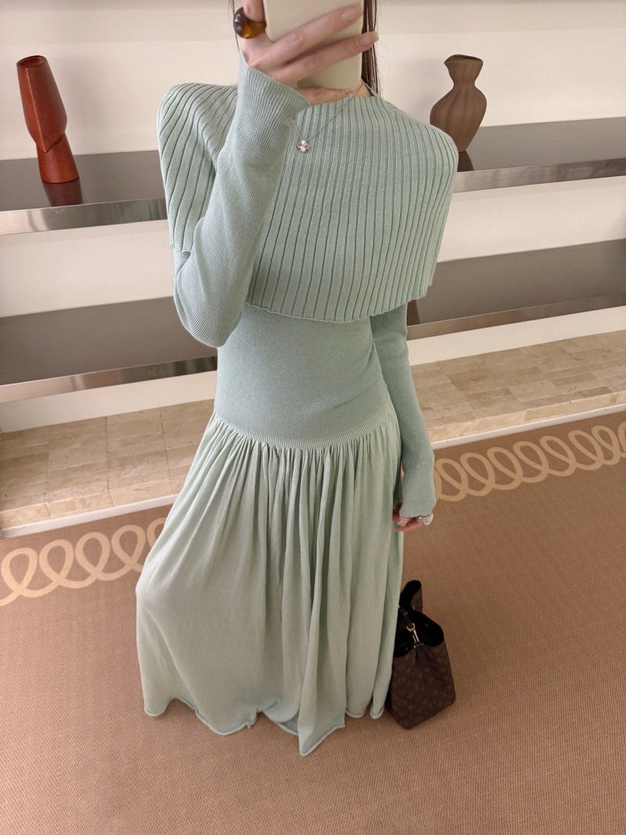 실사 이른 가을 필수 하나 의류 둘 착용 빅 칼라 숄 몸매 가꾸기 니트 스웨터 경기 피 어깨끈 품질 검사 보고서 상세 이미지 9