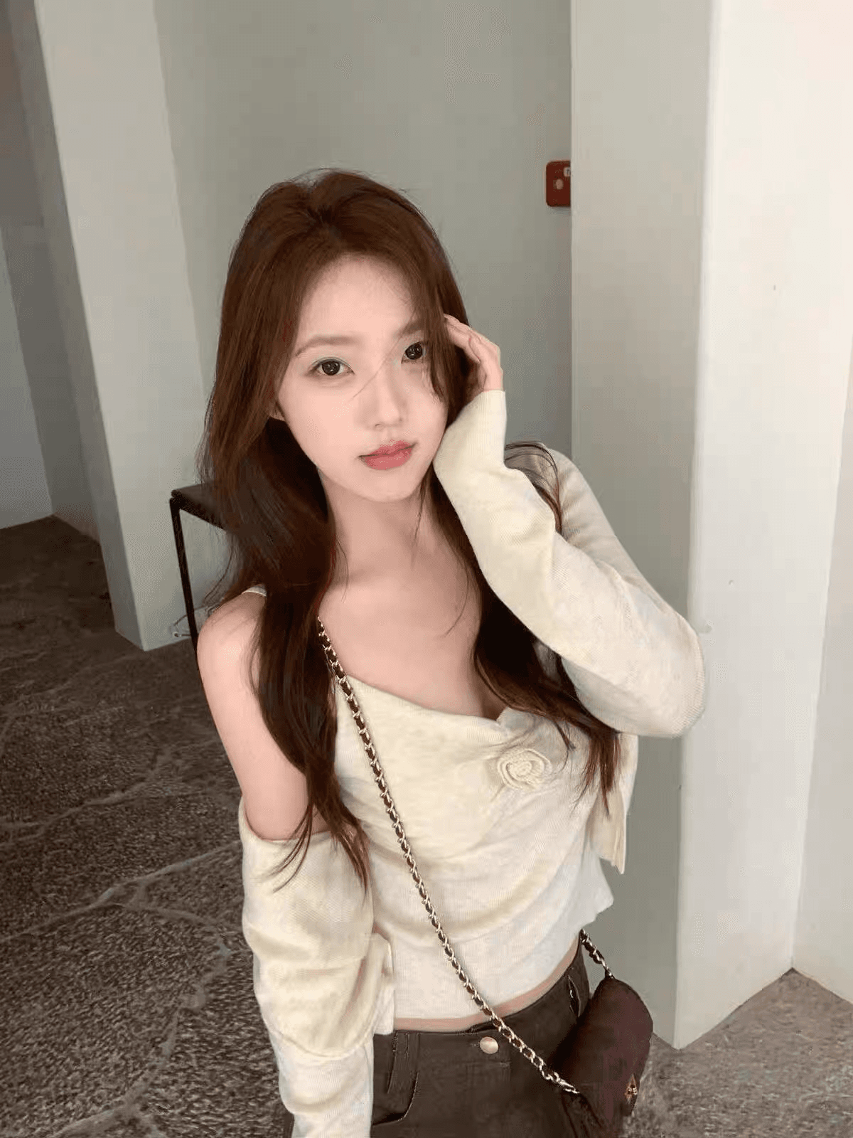 26 가을 켜기 새로운 한 부서 꽃 슬립 오픈 가디건 우연히 ~ 중 분위기 투피스 세트 세트 상세 이미지 7