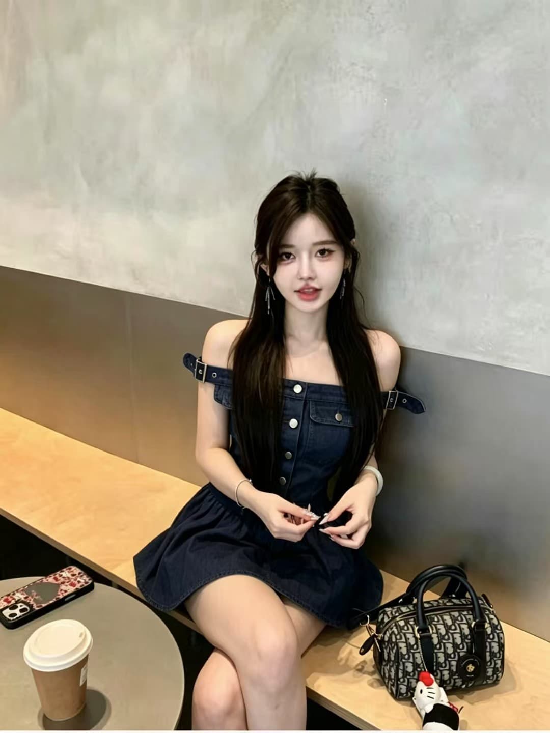 2026 부서 핫걸 품격 오프숄더 맨위 다용도 짧은 바지 투피스 세트 상세 이미지 9