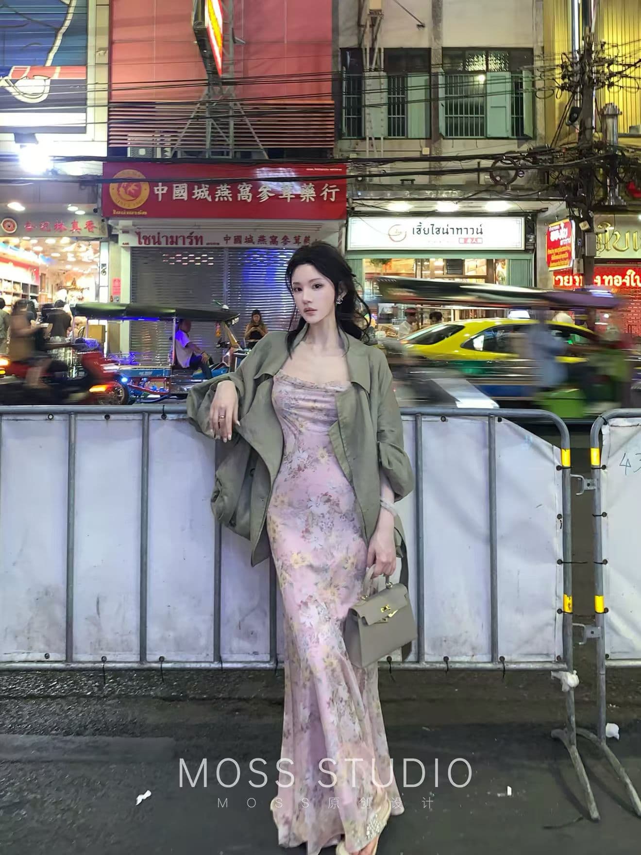 봄 안개 꽃 리플 새로운 중식 흔들다 칼라 플라워 재료 슬립 인어 꼬리 여성 드레스 품격 롱 스커트 상세 이미지 1