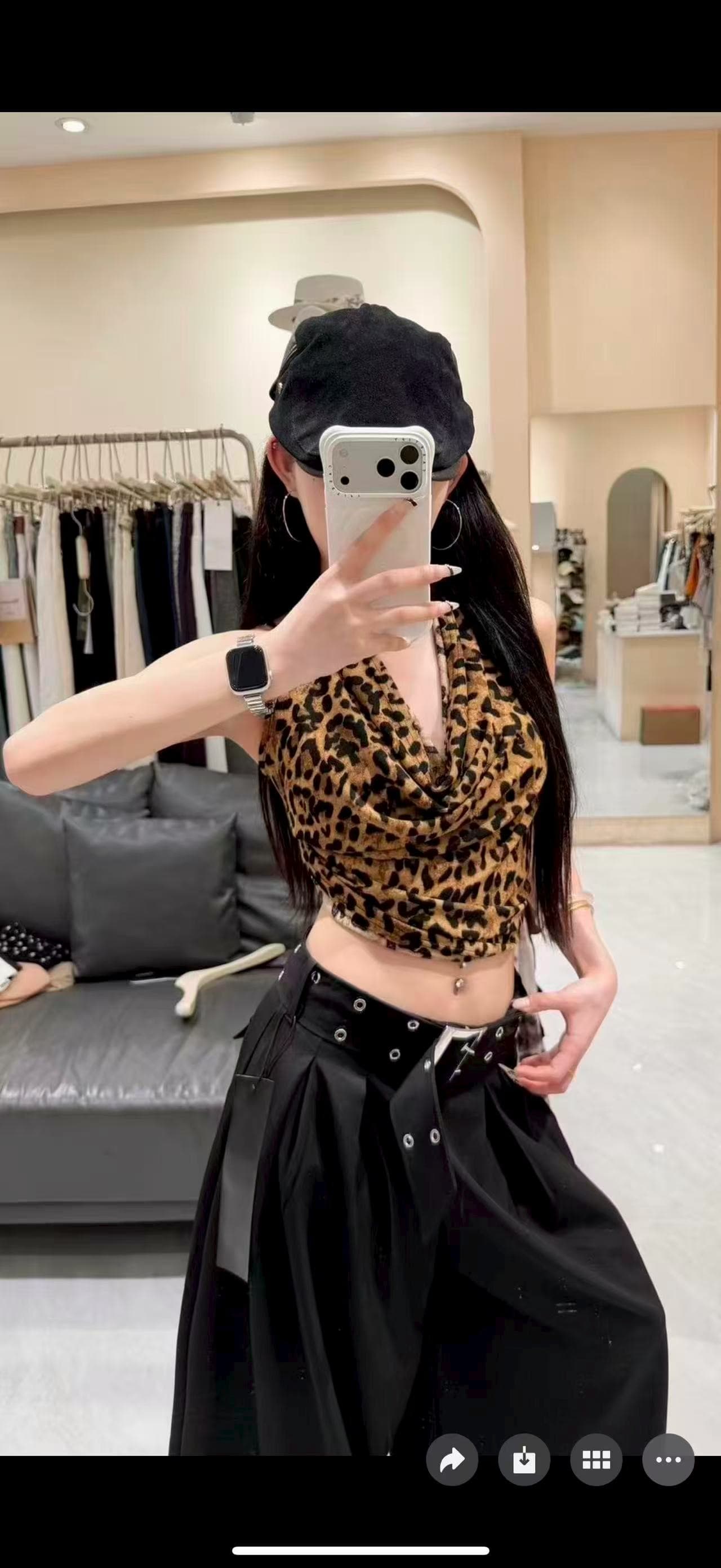 레트로 스타일 흔들다 칼라 품격 행침 목 캐미솔 여름 2026 새로운 맨위 캐주얼 바지 투피스 세트 이미지 3