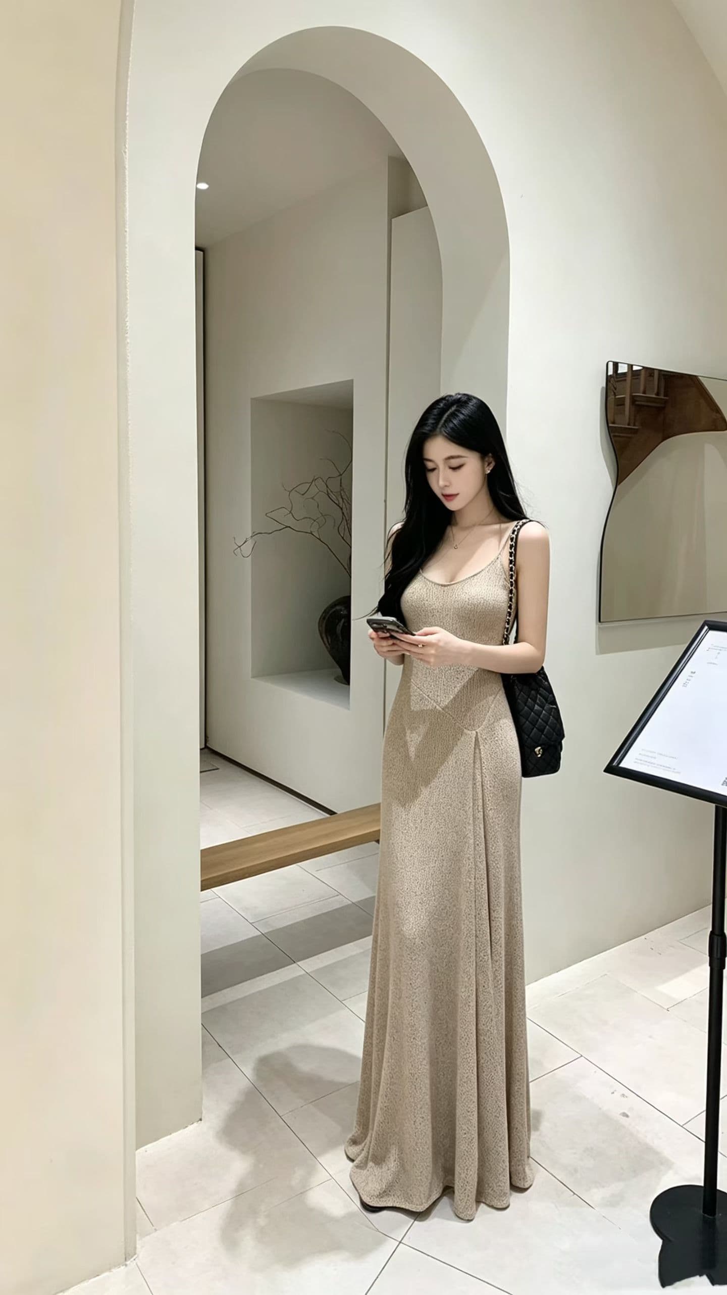 2026 새로운 프랑스식 바람 명문 여성 레이스 조각 슬립 여성 드레스 고급 센스 슬림해 보이는 꼬집기 허리 핫걸