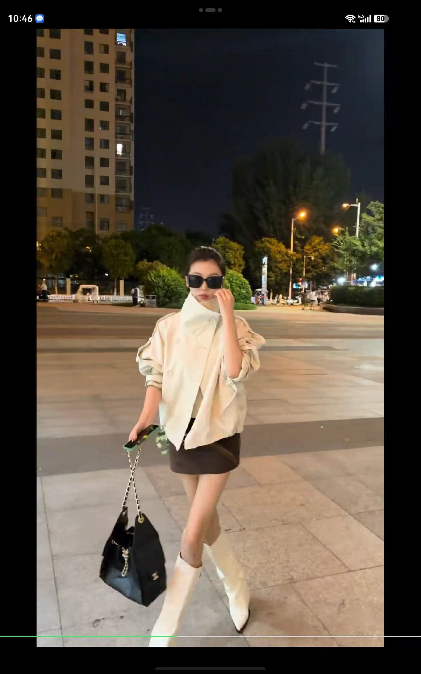 한 부서 새로운 영국식 바람 품격 스탠드 칼라 바람막이 여성 코트 가을 이중 버튼 카키 색 루즈핏 쇼트 스타일 맨위 상세 이미지 7
