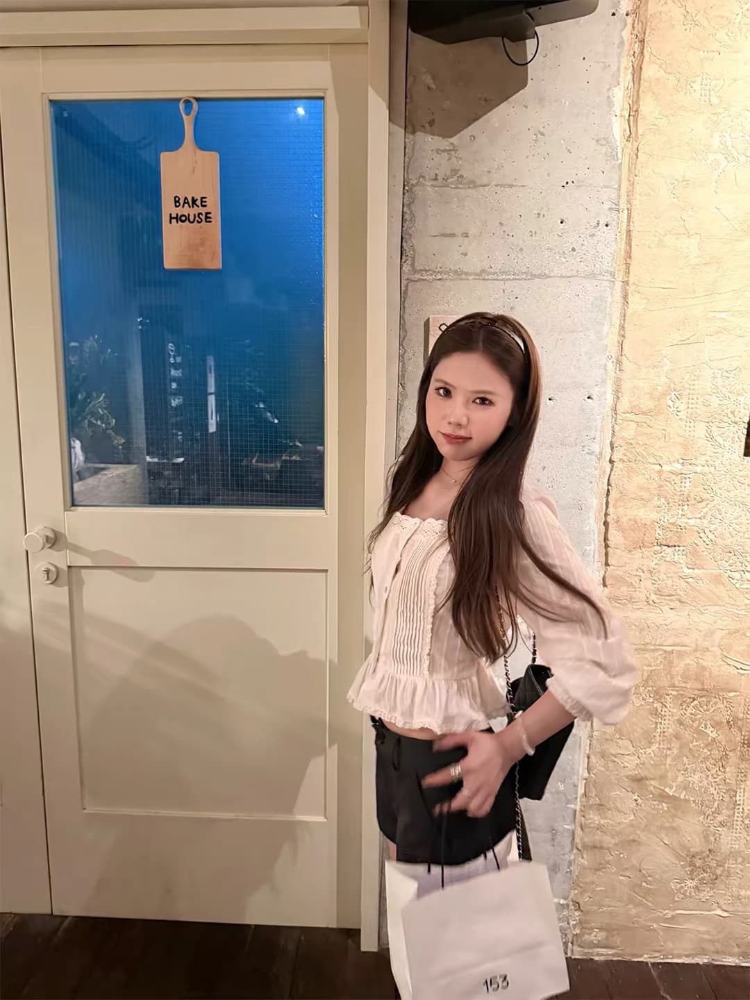 yookson 화이트 티 lace 한 여성 b 입력 늑골 피부 느낌 부드럽다 청 ~을 통해 무거운 작업 늑골 피부 느낌 여성 셔츠 이미지 3