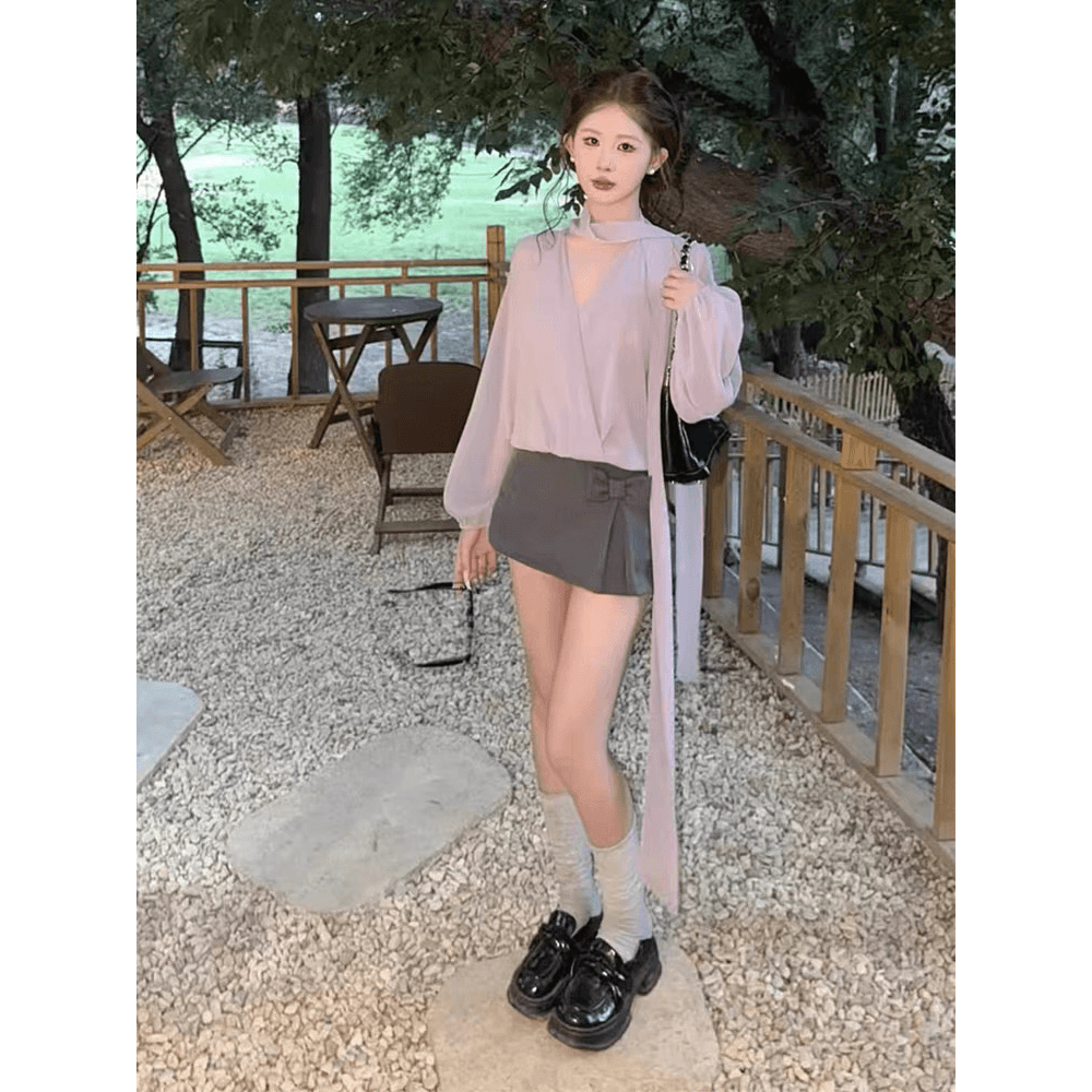 쉬폰 블라우스 이미지 5