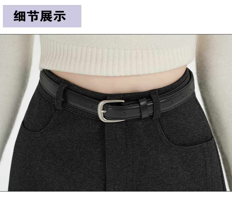 정장 모직 반바지 여성 2025 겨울 다용도 루즈핏 캐주얼 와이드 레그 팬츠 한 마디 슬림해 보이는 미니멀리즘 모직 부츠 팬츠 상세 이미지 33