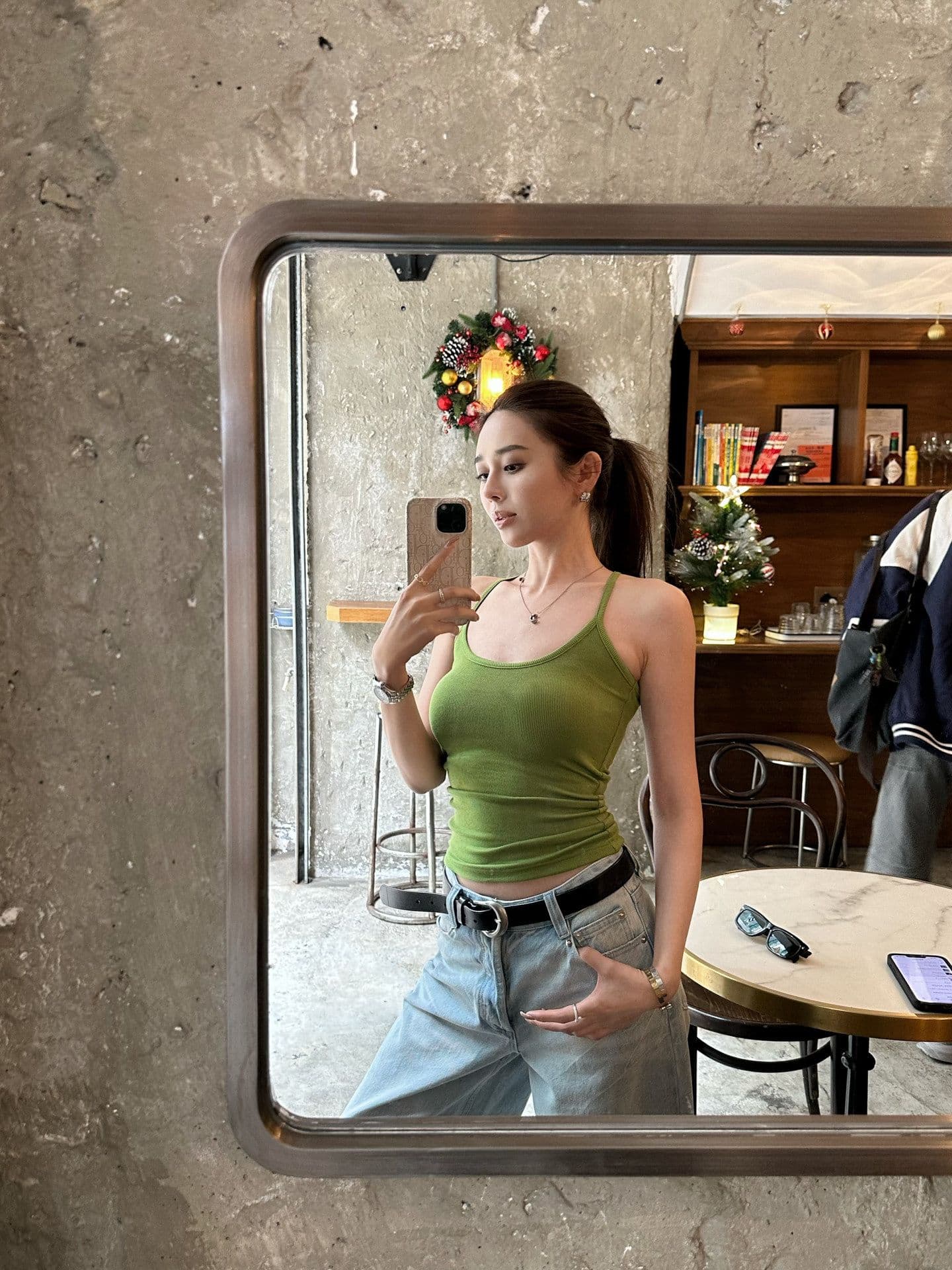 핫걸 행침 목 캐미솔 2026 여름 새로운 몸매 가꾸기 슬림해 보이는 u 칼라 허리 수축 민소매 이슬 背人 면 맨위 상세 이미지 7