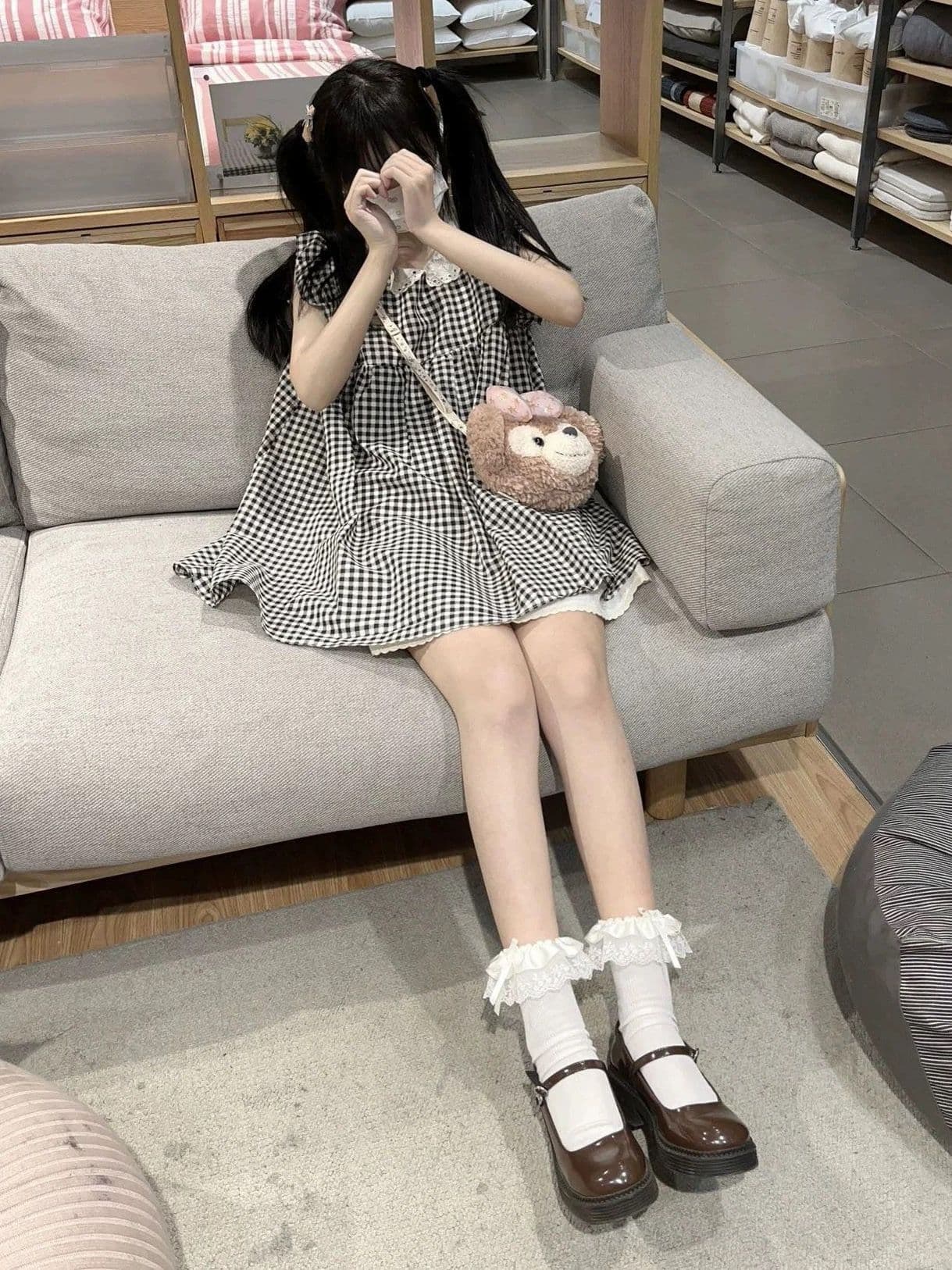 프랑스식 고급 센스 망사 패치워크 조끼 원피스 여름 빛 럭셔리 품격 생일 퍼프 미니 스커트 예복 치마 여성 상세 이미지 12