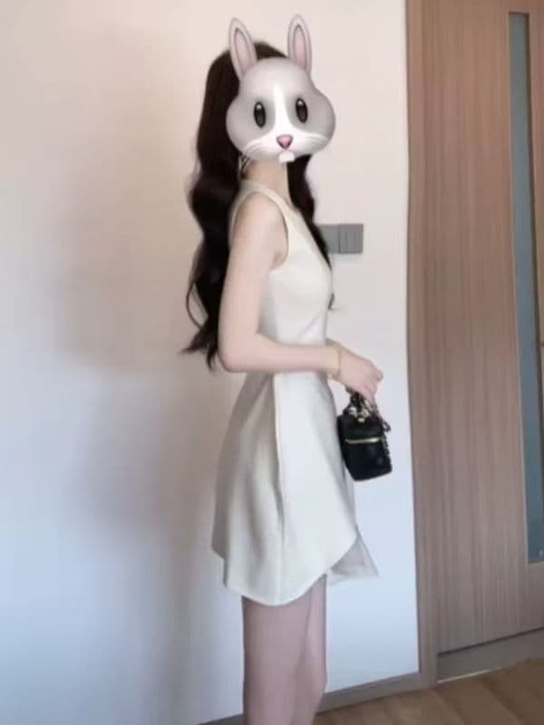 프랑스식 고급 센스 망사 패치워크 조끼 원피스 여름 빛 럭셔리 품격 생일 퍼프 미니 스커트 예복 치마 여성 상세 이미지 5