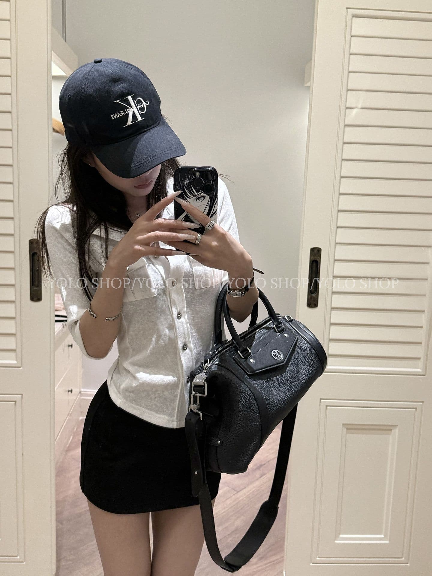 핫걸 허리 수축 반팔 5 점 소매 여성 셔츠 2026 여름 새로운 화이트 폴로 칼라 POLO 셔츠 다용도 맨위 이미지 2