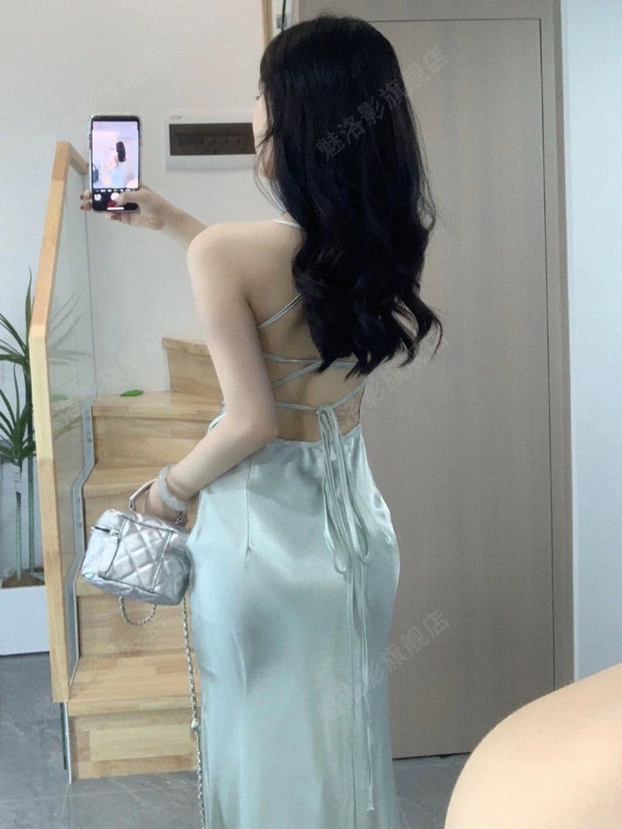 섹시함 로얄 자매 바람 여성 의류 2026 여름 고급 센스 허리 수축 프랑스식 착용 가져 가라. 타이트 스커트 길다 치마 이미지 4