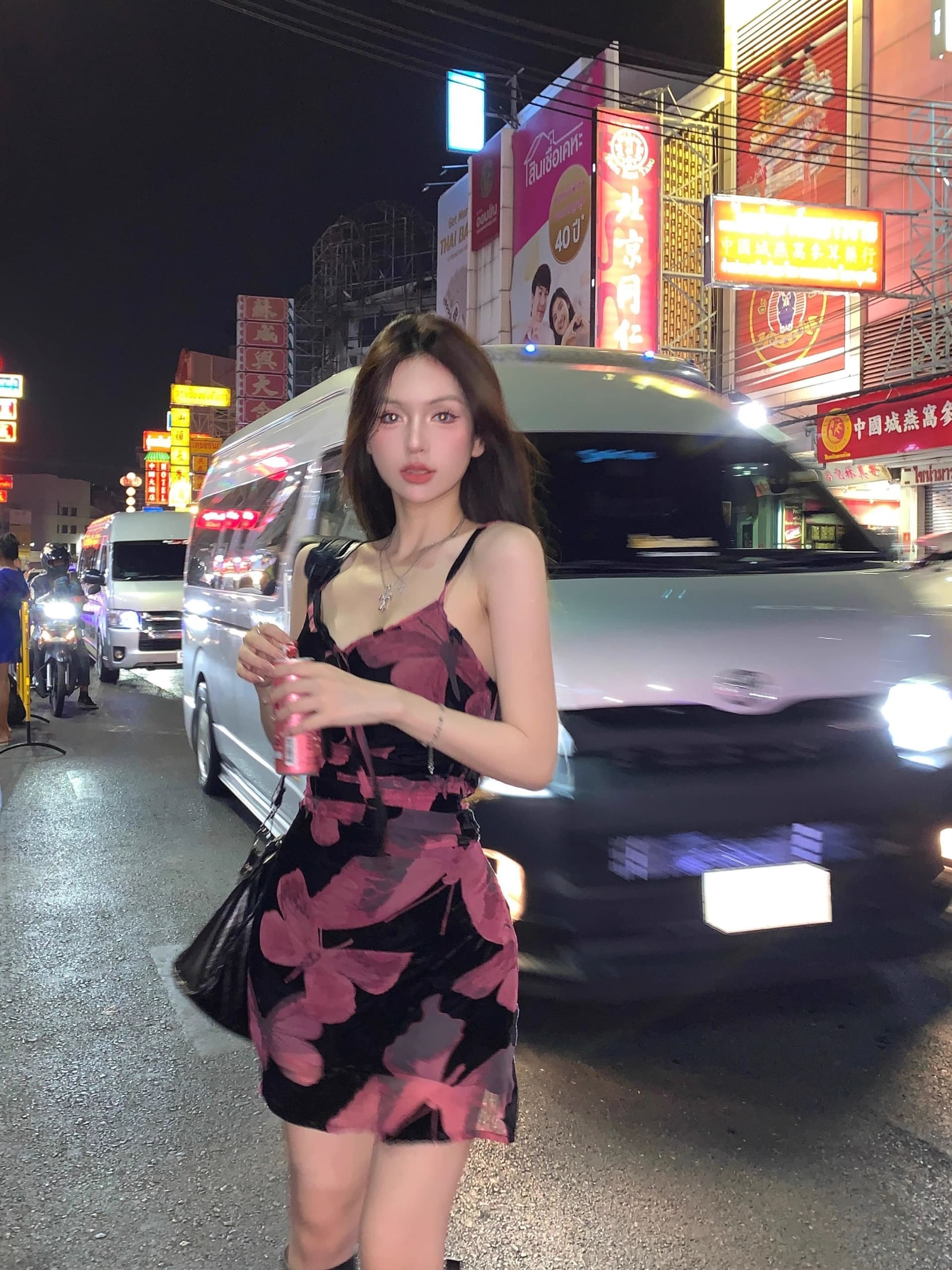 레트로 나비 프린트 슬립 여성 드레스 여름 섹시함 순수한 욕망 타이트 스커트 빨간색 허리 수축 슬림해 보이는 짧은 치마 상세 이미지 6