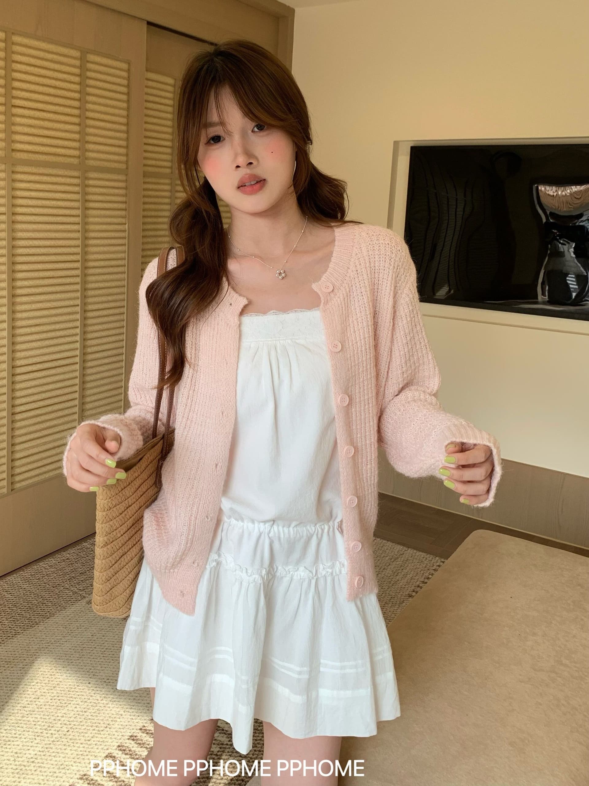 달콤함 레이스 슬립 드레스 다용도 여성 드레스 여름 새로운 작은 대중 민소매 허리 수축 한 마디 미니 스커트 이미지 3