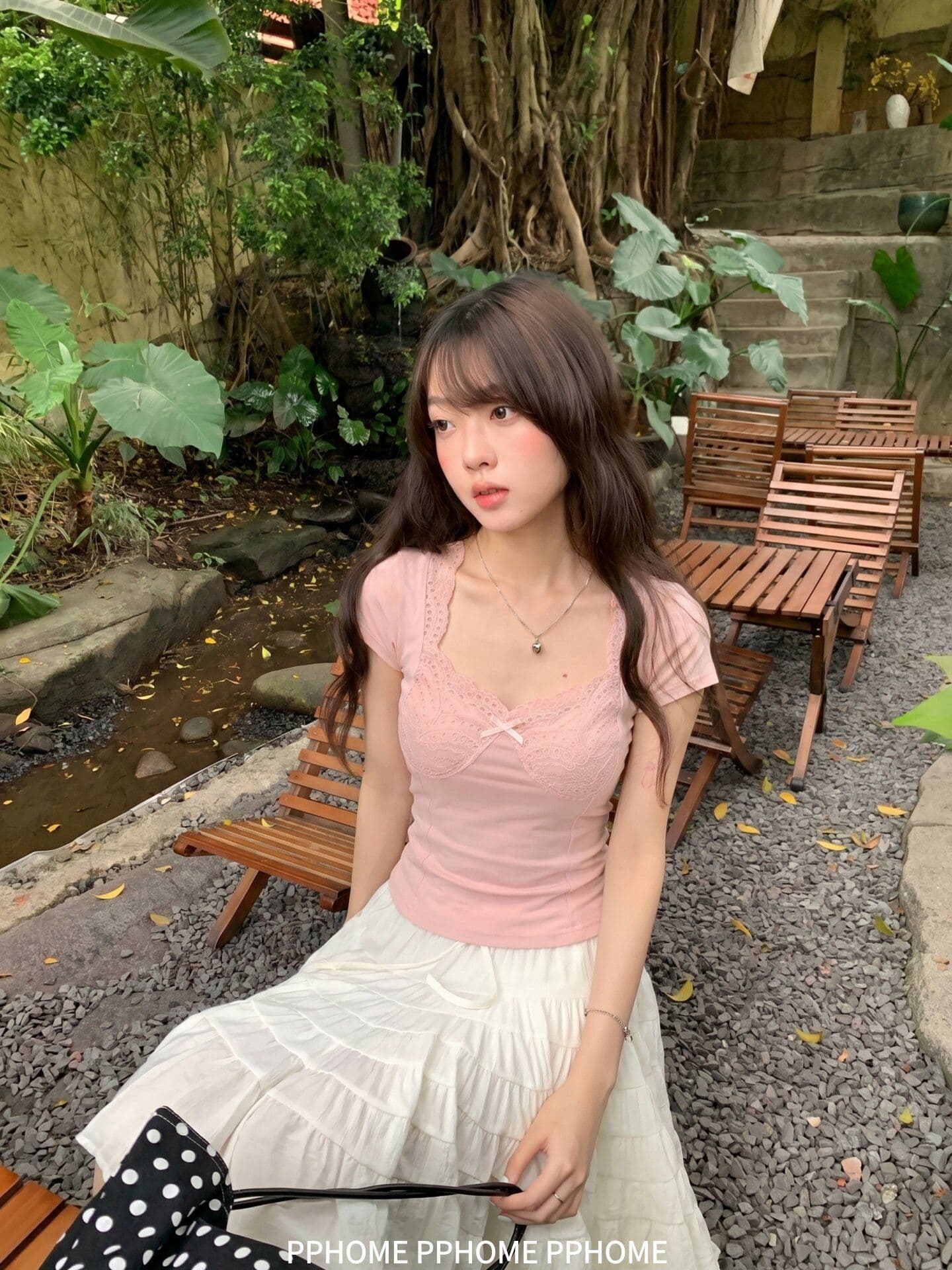 210 그램 좋은 면 레이스 조각 디자인 핫걸 섹시함 허리 수축 슬림해 보이는 반팔 티셔츠 여성 여름 쇼트 스타일 작은 맨위 상세 이미지 10