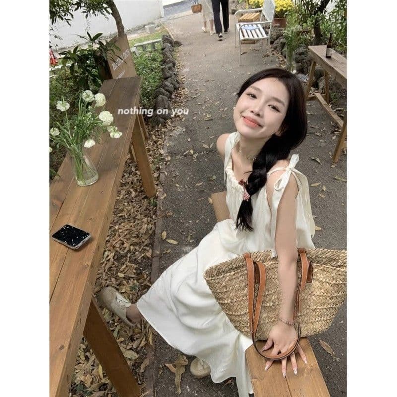 프랑스식 부드러운 바람 슬립 여성 드레스 2026 여름 새로운 하이웨이스트 슬림해 보이는 품격 해변가 휴가 길다 치마