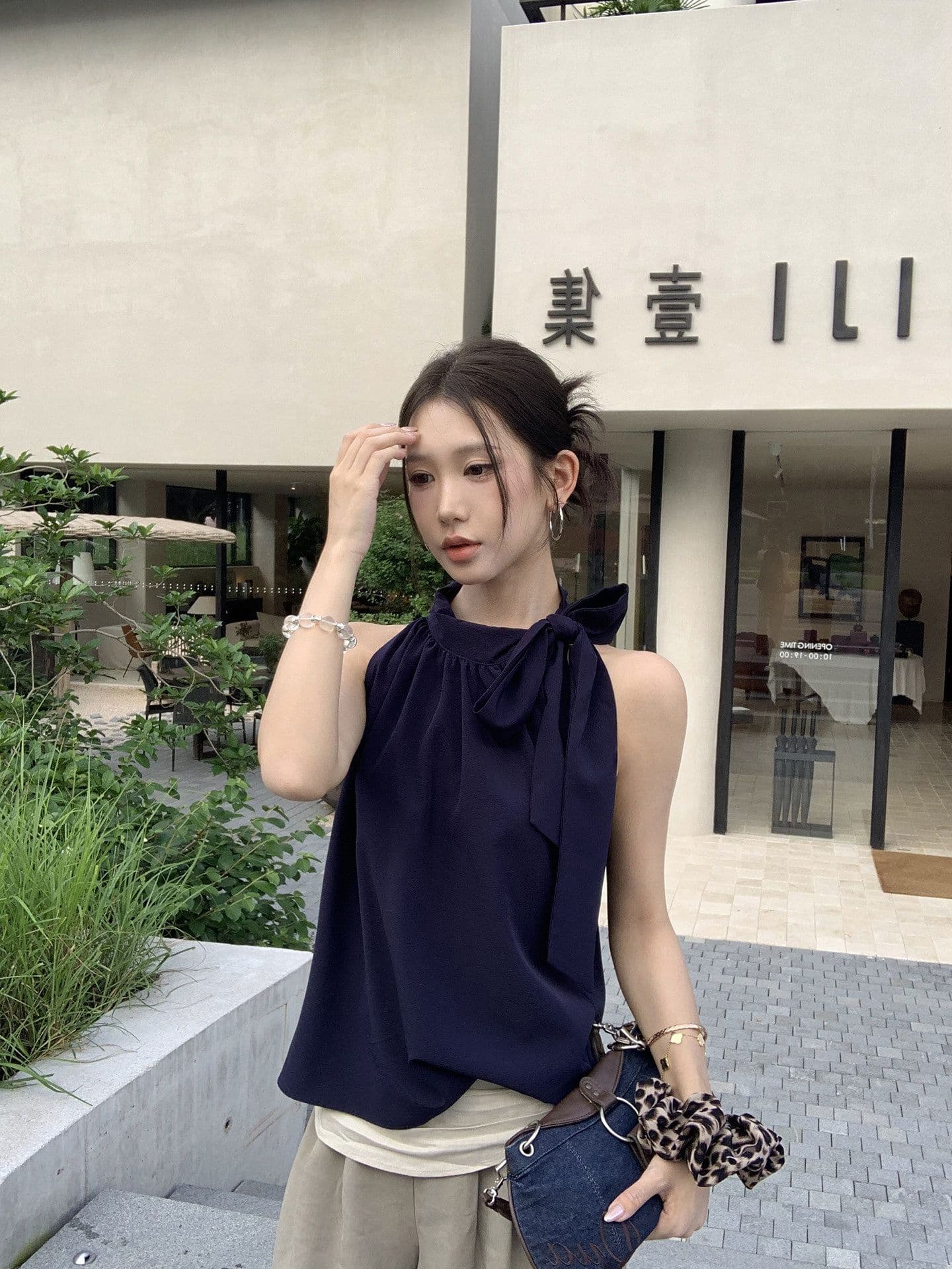 여름 새로운 캐미솔 외출용 핫걸 착용 가져 가라. 품격 자이언트 잘 생긴 ~ 중 아니요 명중 섹션 민소매 행침 목 맨위 이미지 2