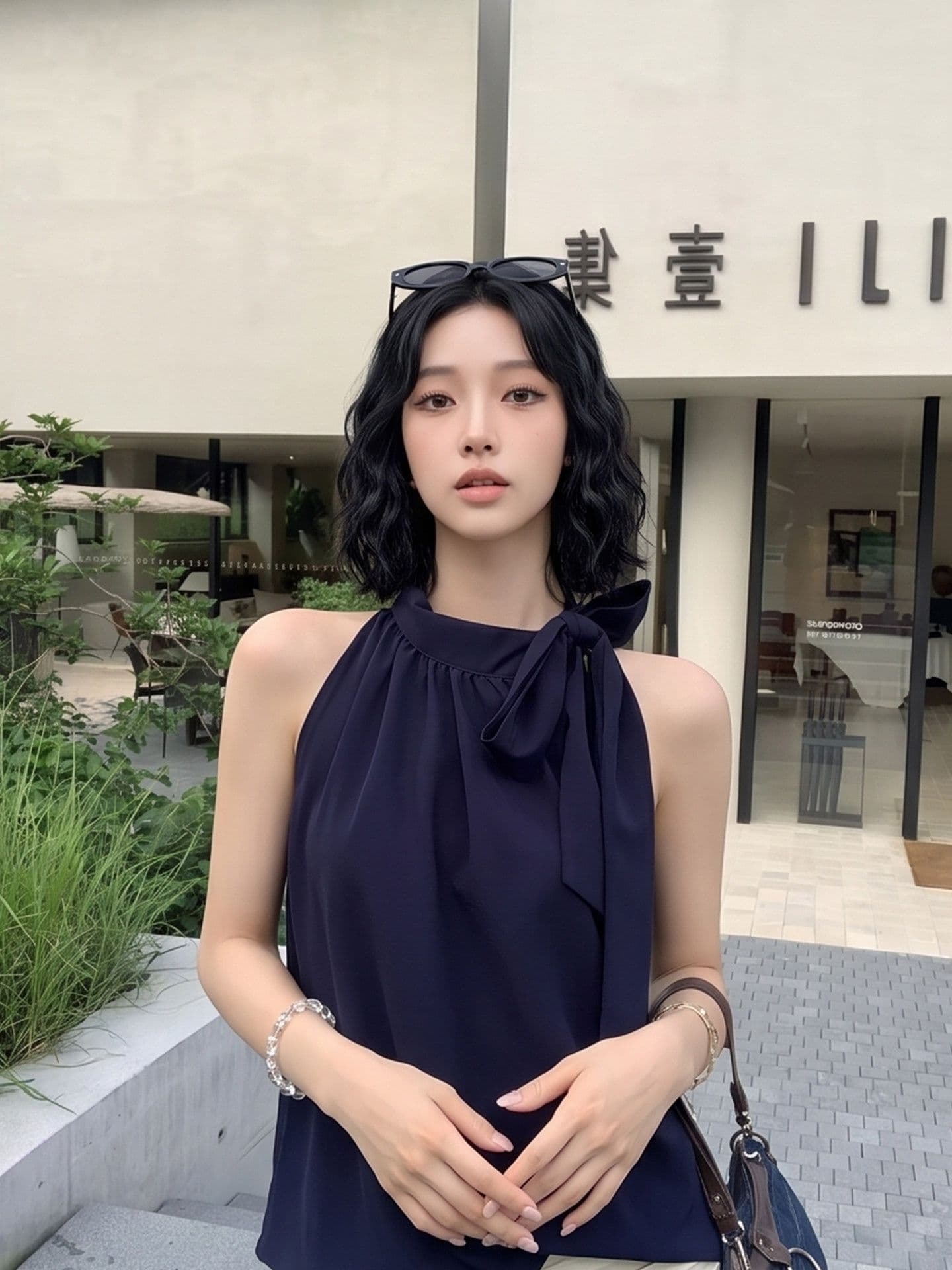 여름 새로운 캐미솔 외출용 핫걸 착용 가져 가라. 품격 자이언트 잘 생긴 ~ 중 아니요 명중 섹션 민소매 행침 목 맨위 이미지 3